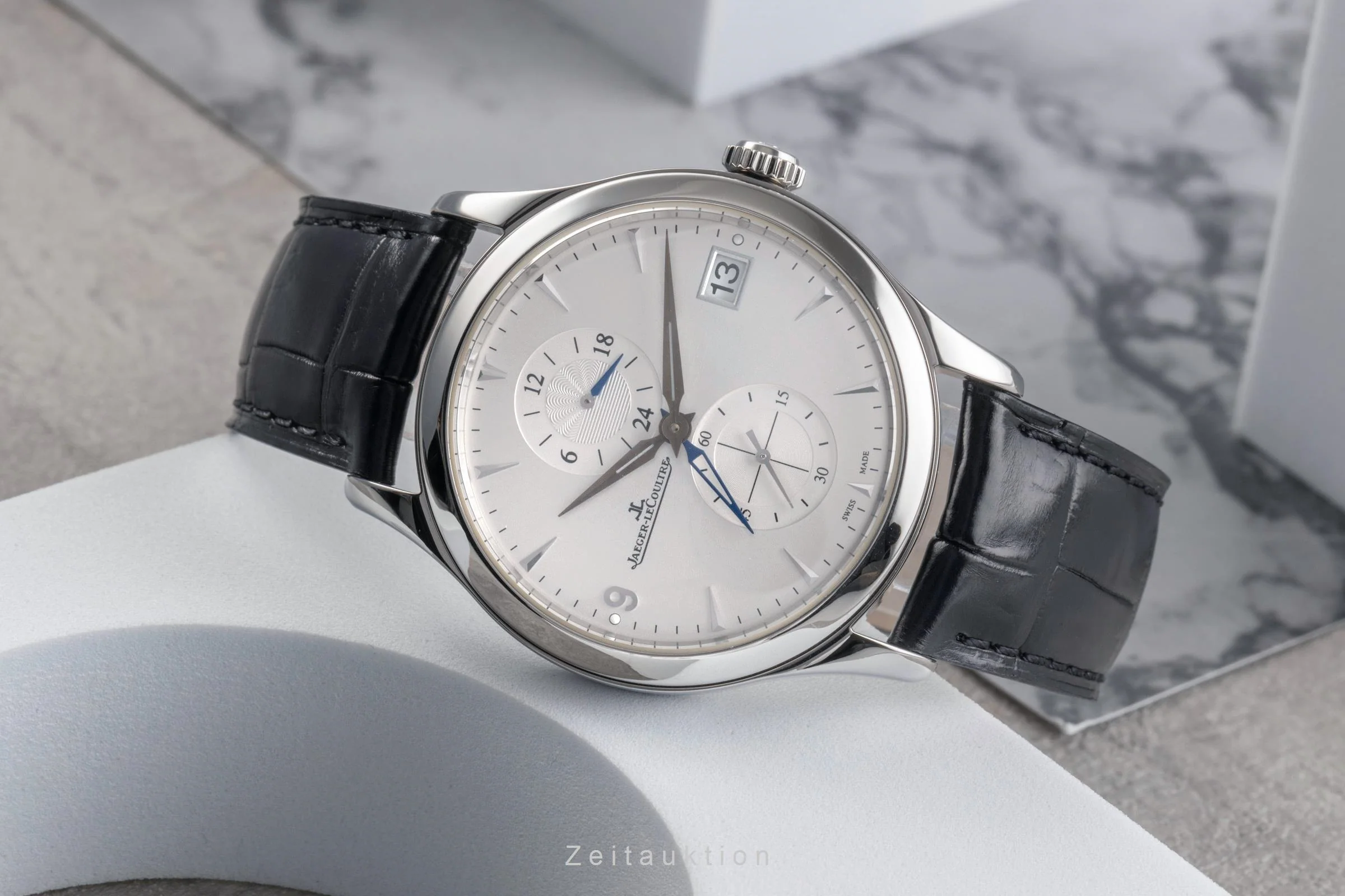 Jaeger LeCoultre Master Hometime steel automatic men's watch Q1628430  174.8.05.S  [2504498] - Image 3