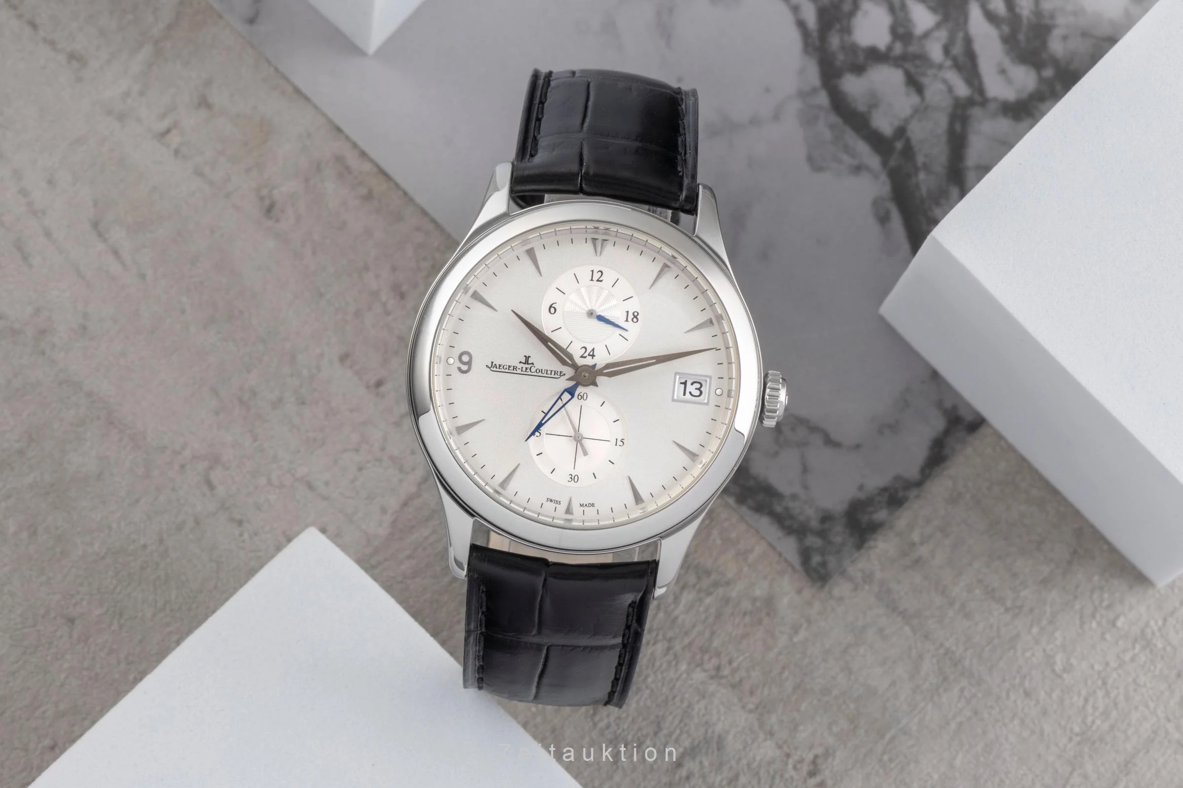 Jaeger LeCoultre Master Hometime steel automatic men's watch Q1628430  174.8.05.S  [2504498] - Image 4