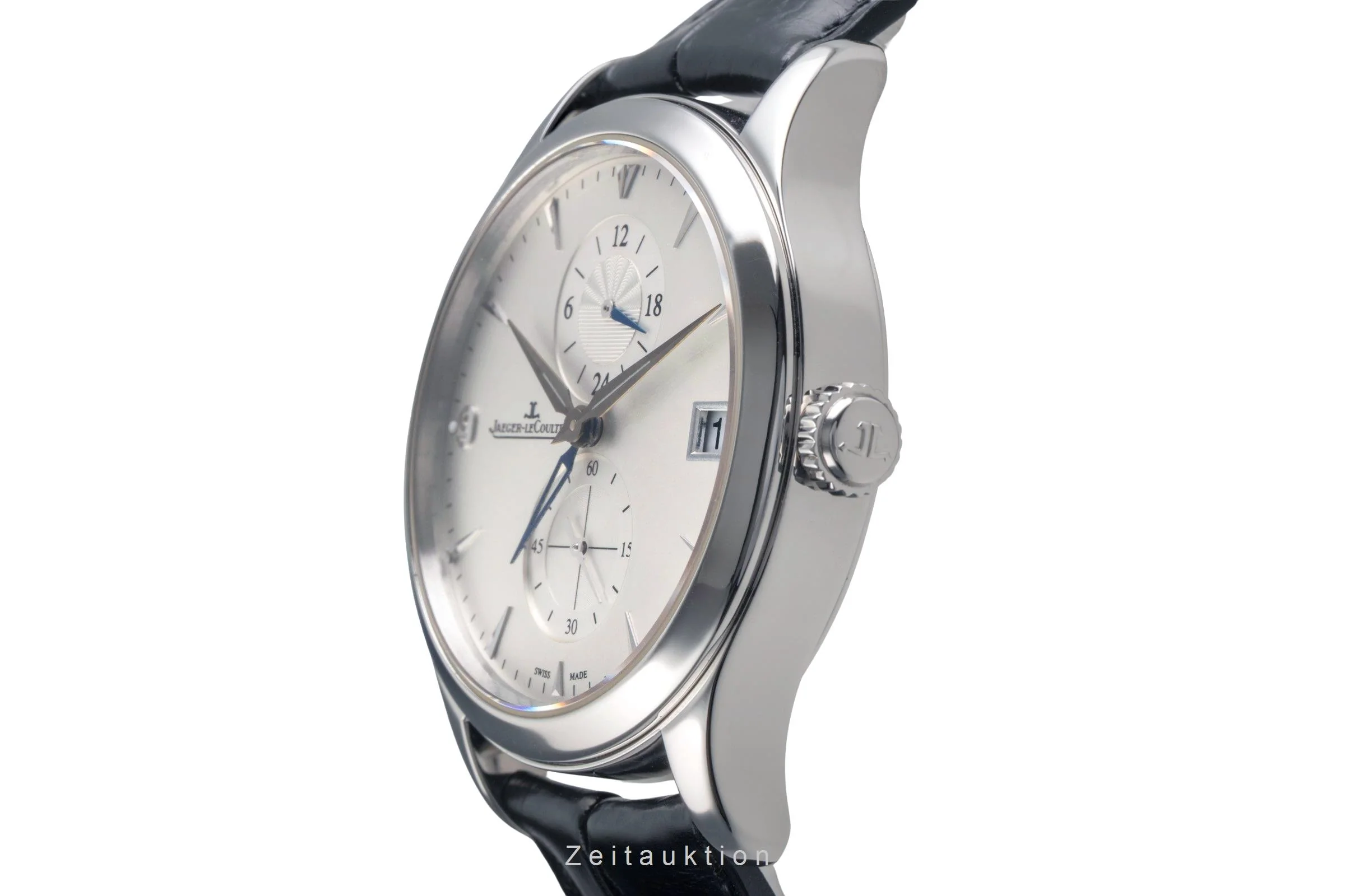 Jaeger LeCoultre Master Hometime steel automatic men's watch Q1628430  174.8.05.S  [2504498] - Image 7