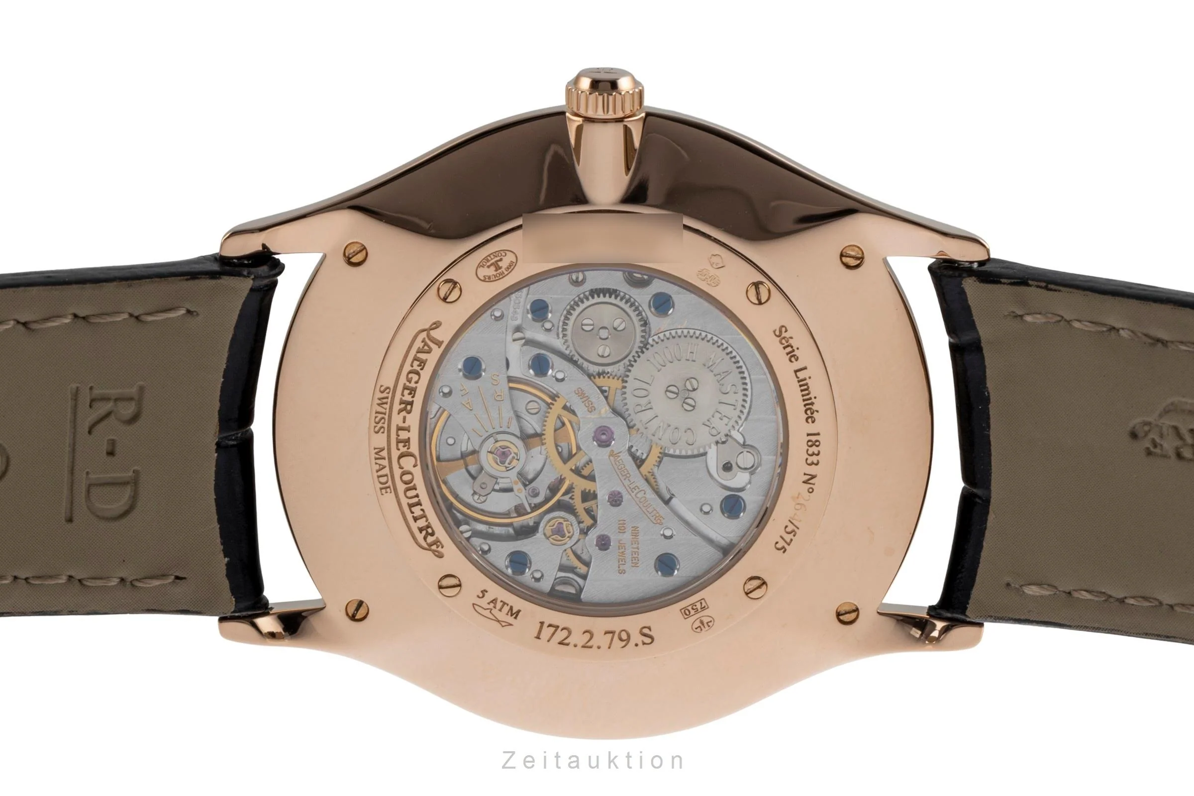 Jaeger LeCoultre Master Ultra Thin 18 ct red gold manual winding men's watch Q1342550  172.2.79.S Limited  [2504535] - Image 11