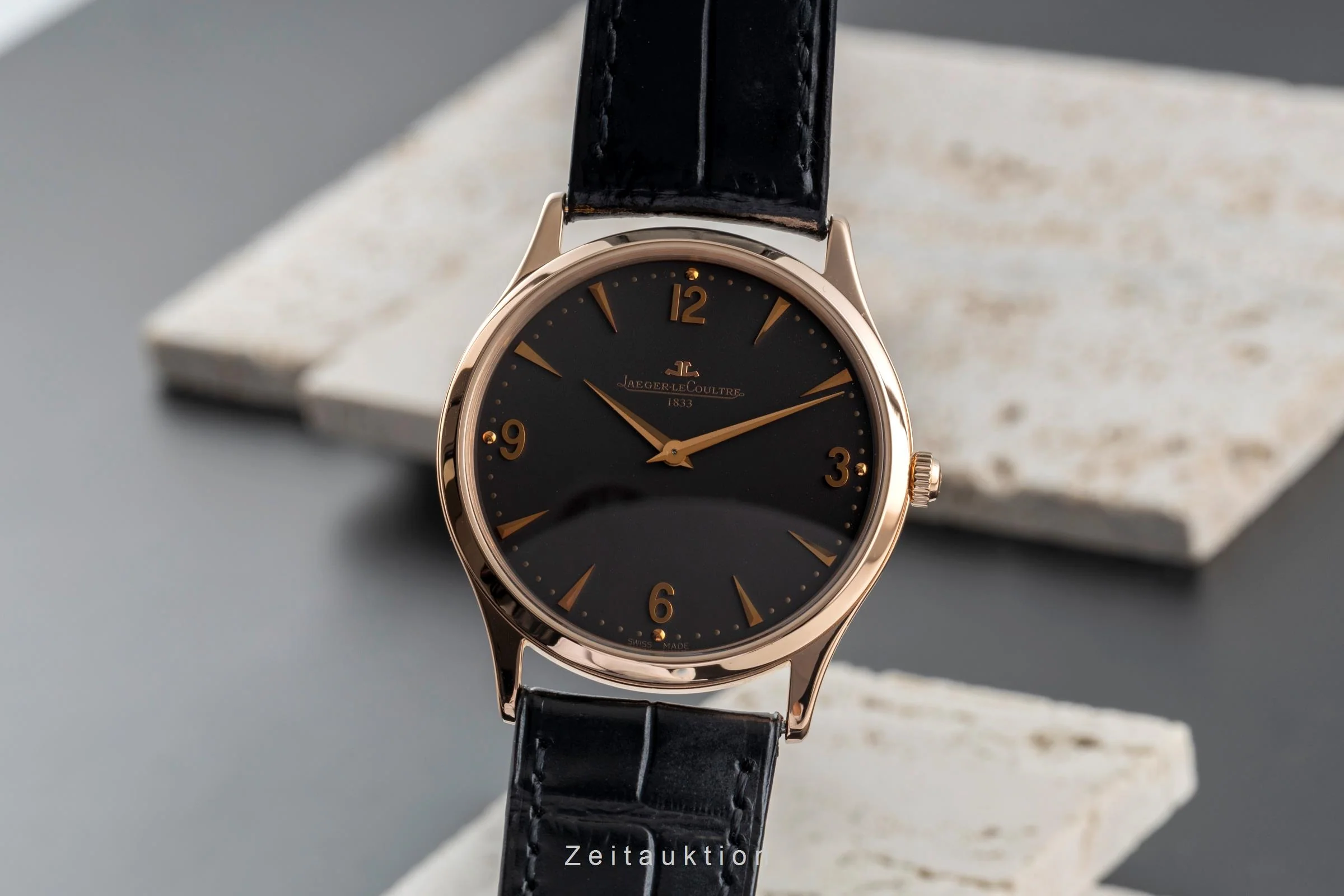 Jaeger LeCoultre Master Ultra Thin 18 ct red gold manual winding men's watch Q1342550  172.2.79.S Limited  [2504535] - Image 2