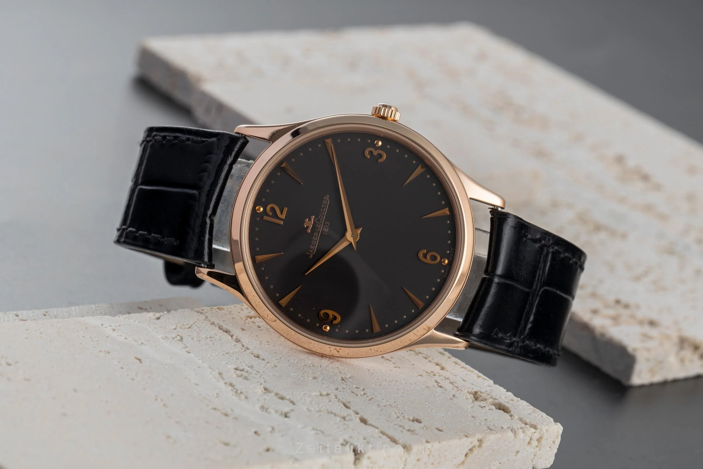 Jaeger LeCoultre Master Ultra Thin 18 ct red gold manual winding men's watch Q1342550  172.2.79.S Limited  [2504535] - Image 3
