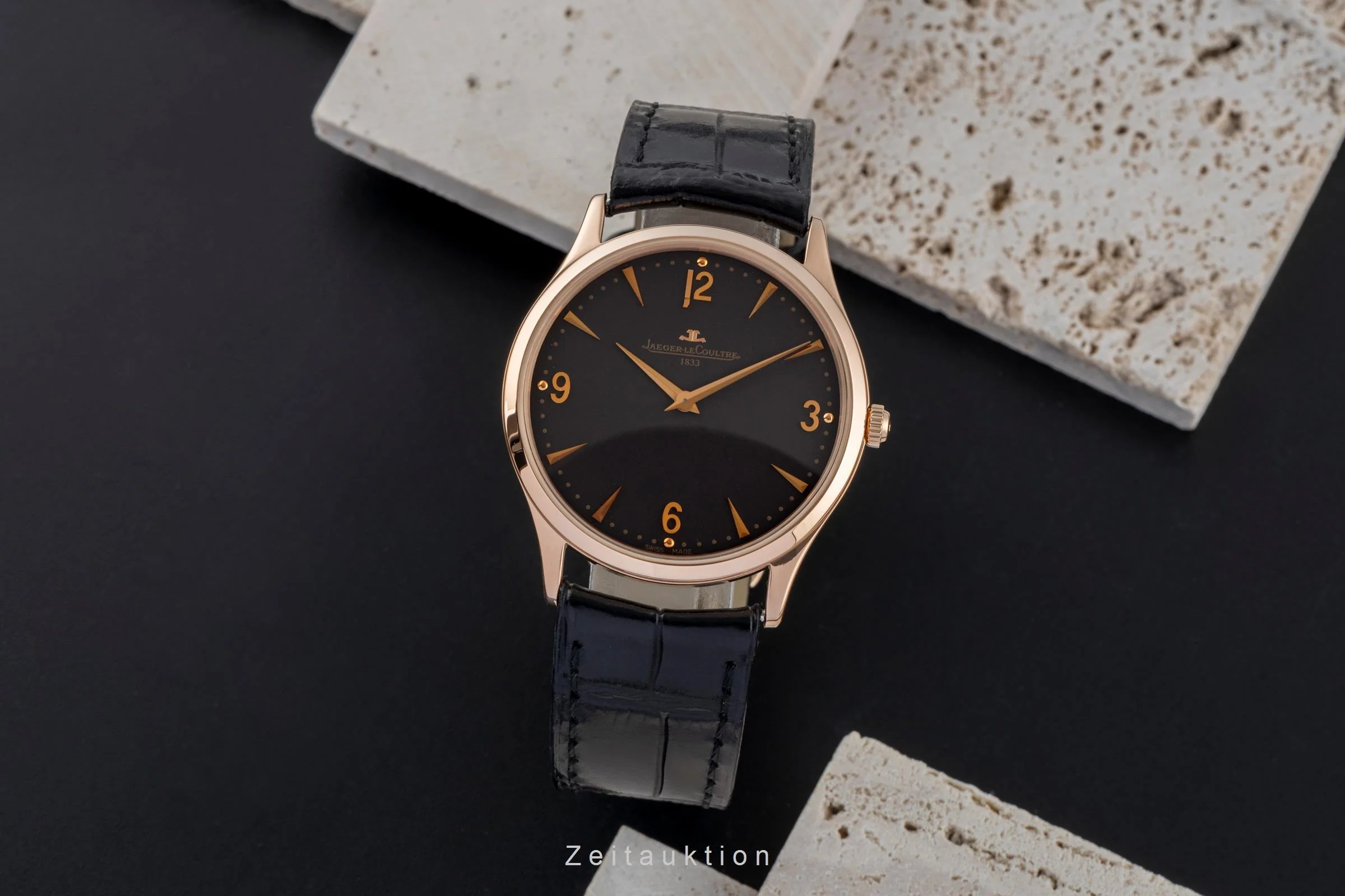 Jaeger LeCoultre Master Ultra Thin 18 ct red gold manual winding men's watch Q1342550  172.2.79.S Limited  [2504535] - Image 4