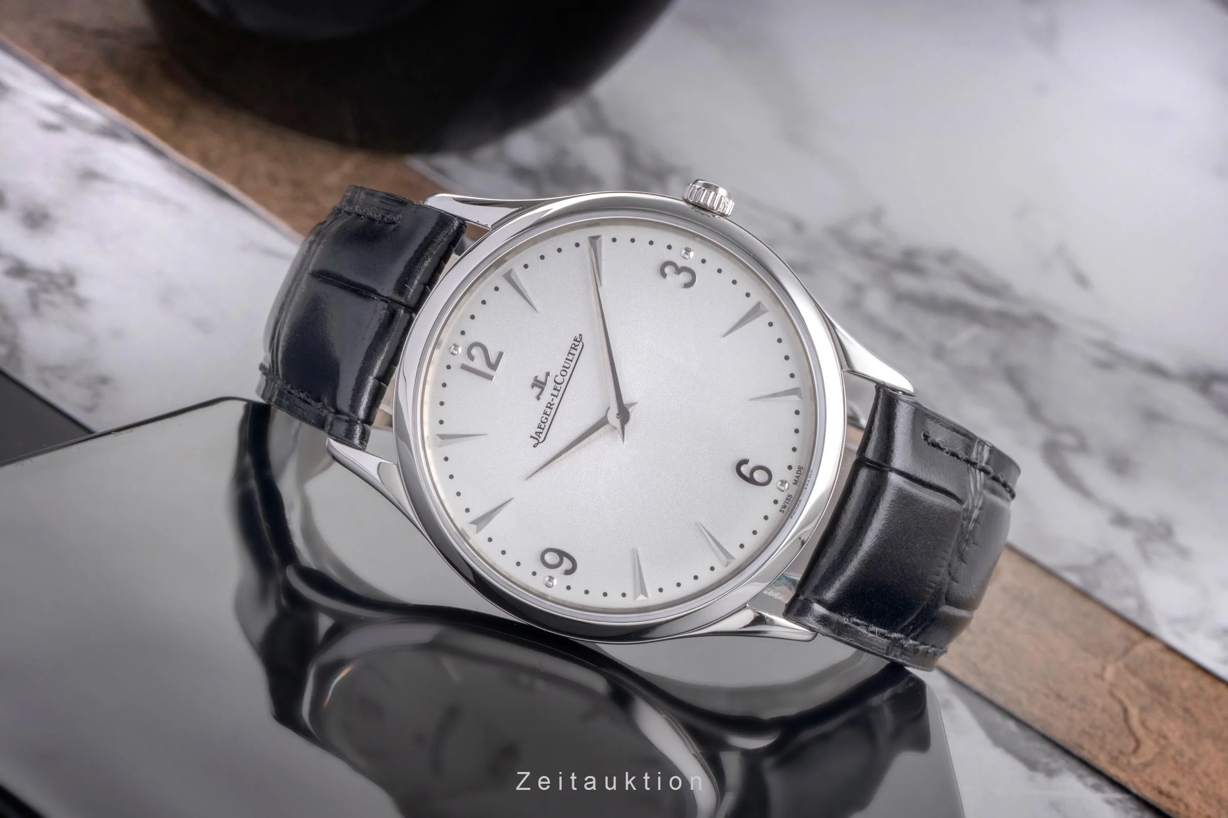 Jaeger LeCoultre Master Ultra Thin 38 steel manual winding men's watch Q1348420  , 172.8.79.S  [2505015] - Image 3