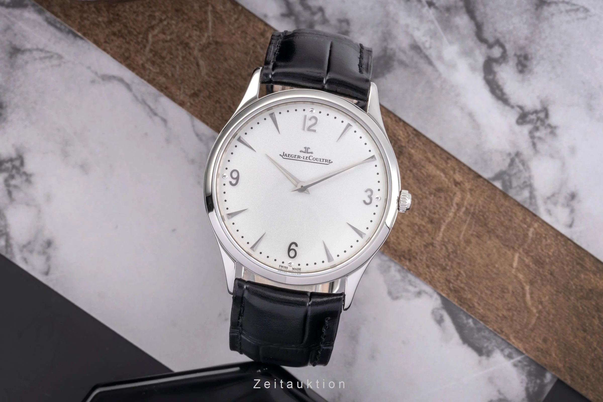 Jaeger LeCoultre Master Ultra Thin 38 steel manual winding men's watch Q1348420  , 172.8.79.S  [2505015] - Image 4