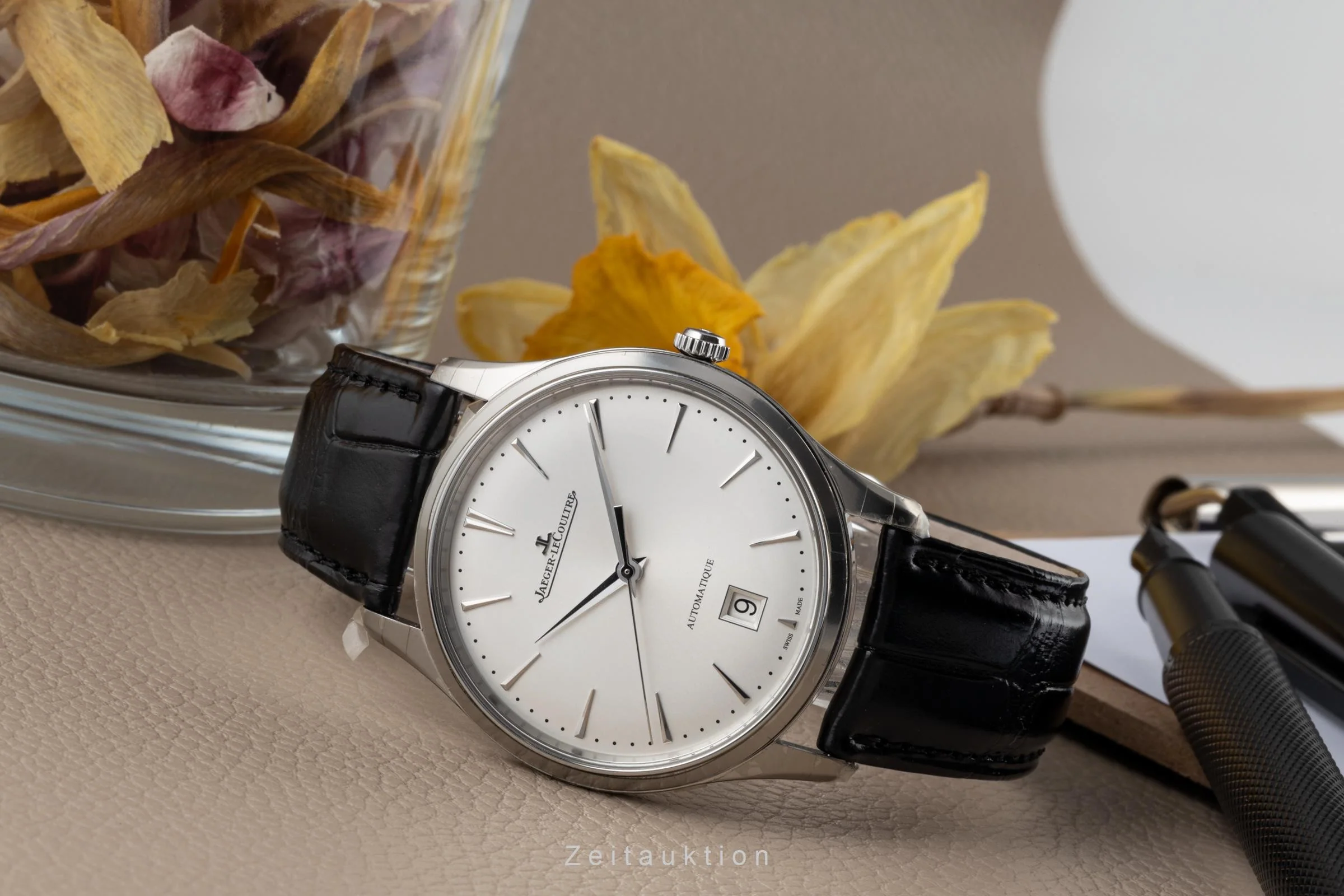 Jaeger LeCoultre Master Ultra Thin steel automatic men's watch Q1238420, 109.8.37.S LP: 10300EUR  [2303181] - Image 2