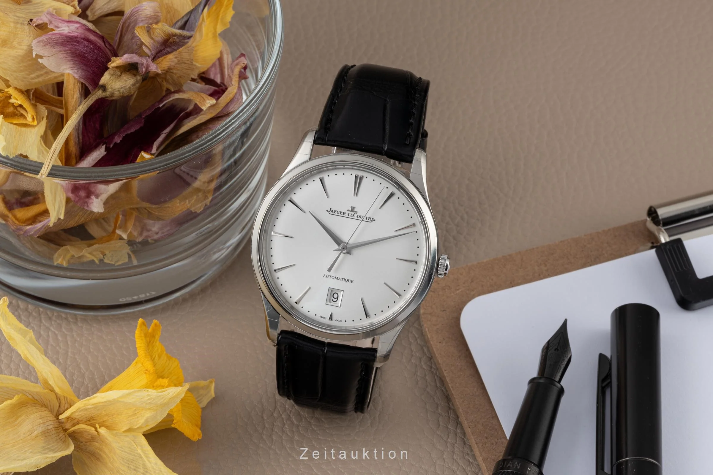 Jaeger LeCoultre Master Ultra Thin steel automatic men's watch Q1238420, 109.8.37.S LP: 10300EUR  [2303181] - Image 3