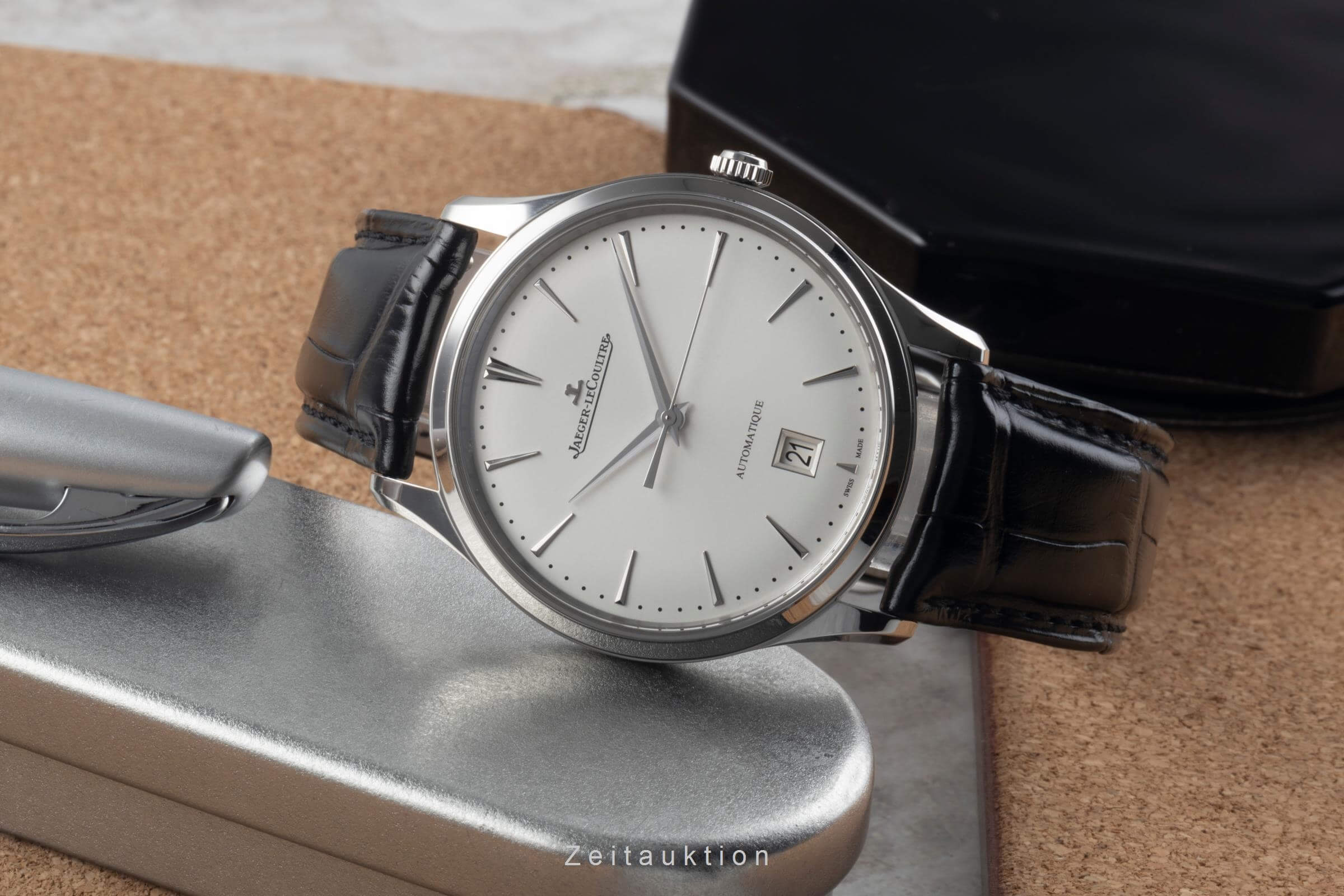 Jaeger LeCoultre Master Ultra Thin steel automatic men's watch Q1238420, 109.8.37.S LP: 10300EUR  [2501398] - Image 3
