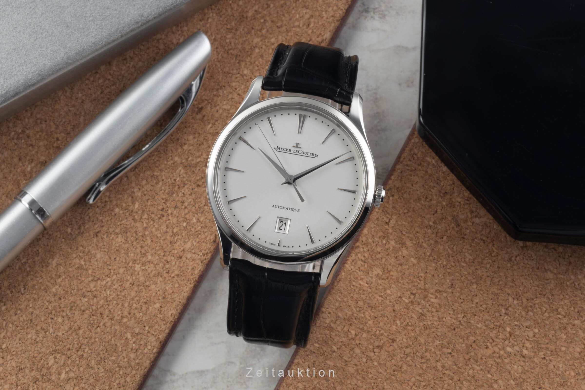 Jaeger LeCoultre Master Ultra Thin steel automatic men's watch Q1238420, 109.8.37.S LP: 10300EUR  [2501398] - Image 4