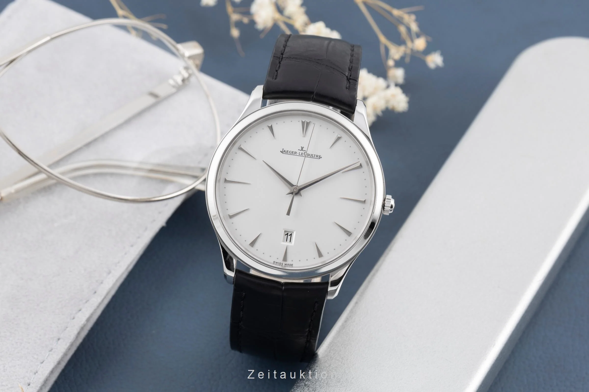 Jaeger LeCoultre Master Ultra Thin steel automatic men's watch Q1288420 / 174.8.37.S  [2506487] - Image 4
