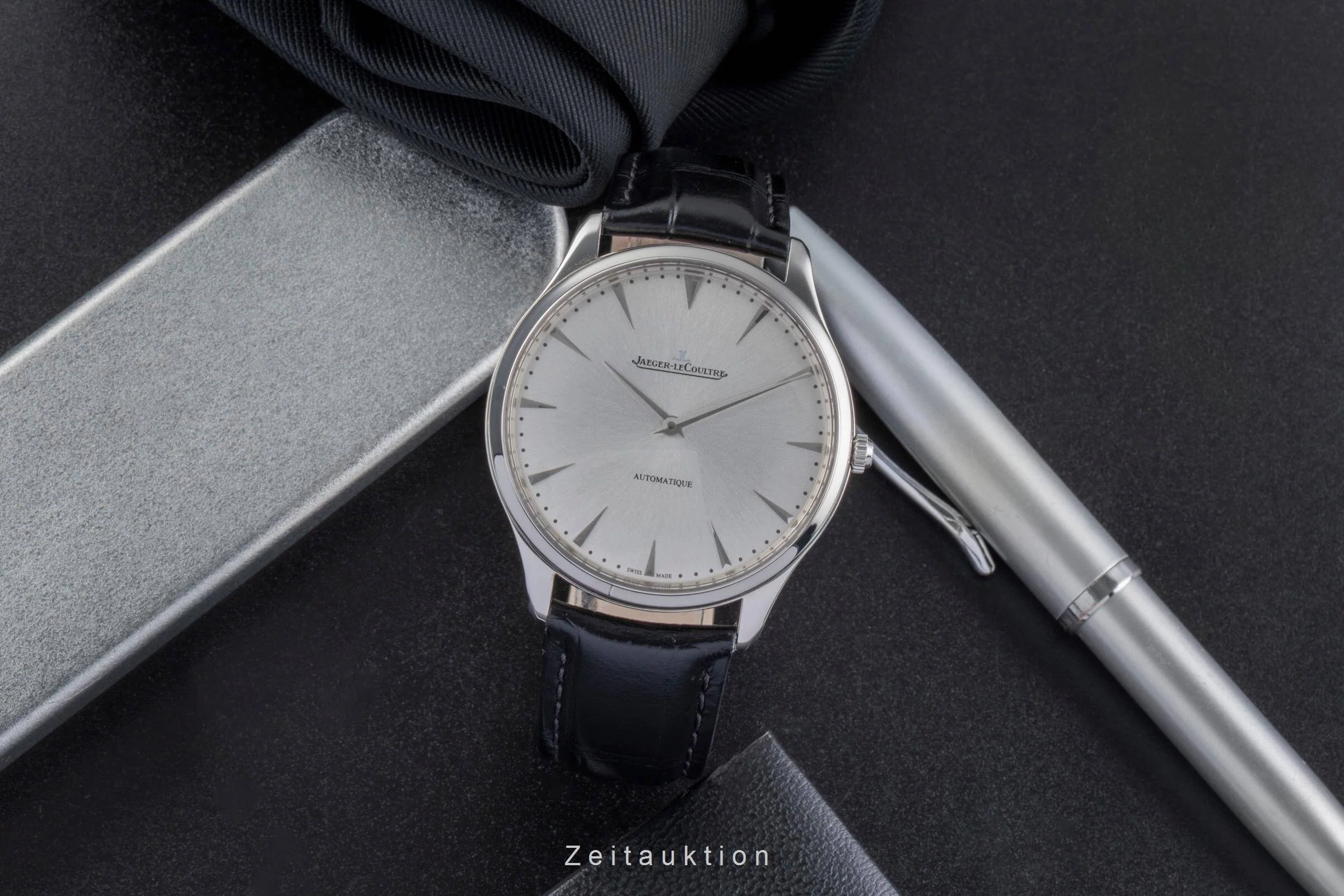 Jaeger LeCoultre Master Ultra Thin steel automatic men's watch Q133842, 170.8.37  [2502021] - Image 4