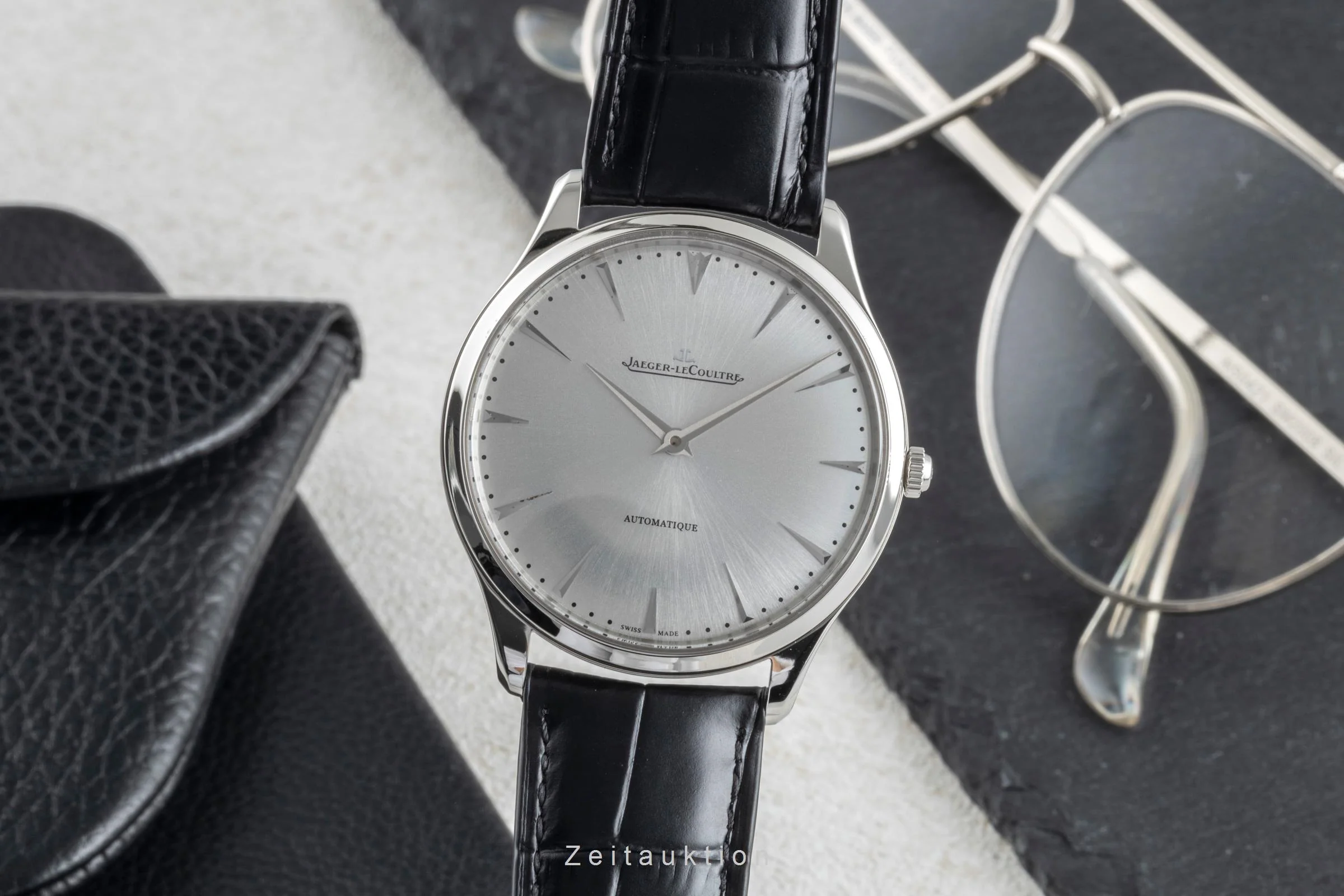 Jaeger LeCoultre Master Ultra Thin steel automatic men's watch Q1338421 , 170.8.37  [2600197] - Image 2