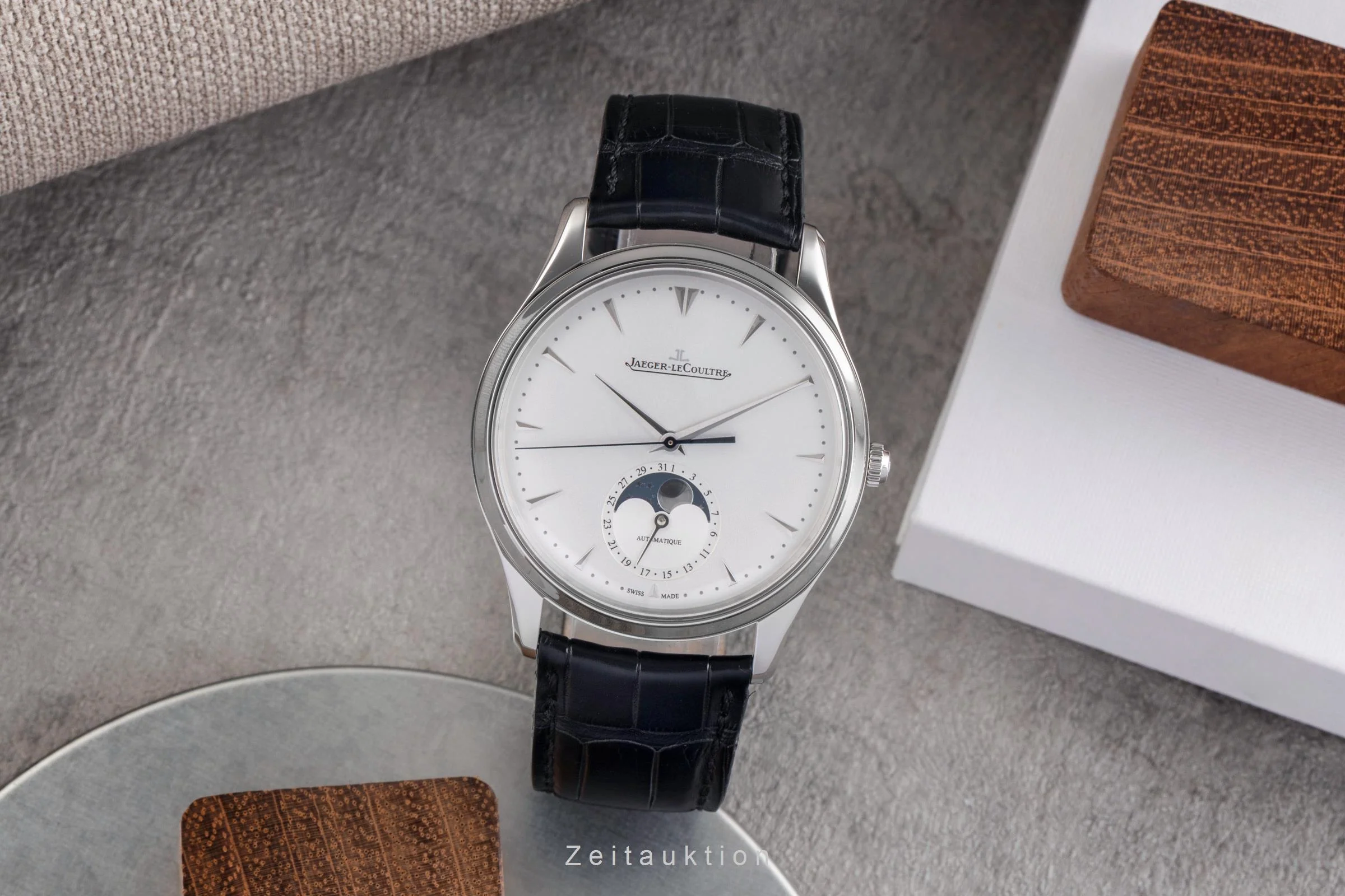 Jaeger LeCoultre Master Ultra Thin steel automatic men's watch Q1368420 , 176.8.64.S LP: 12200EUR  [2503677] - Image 4