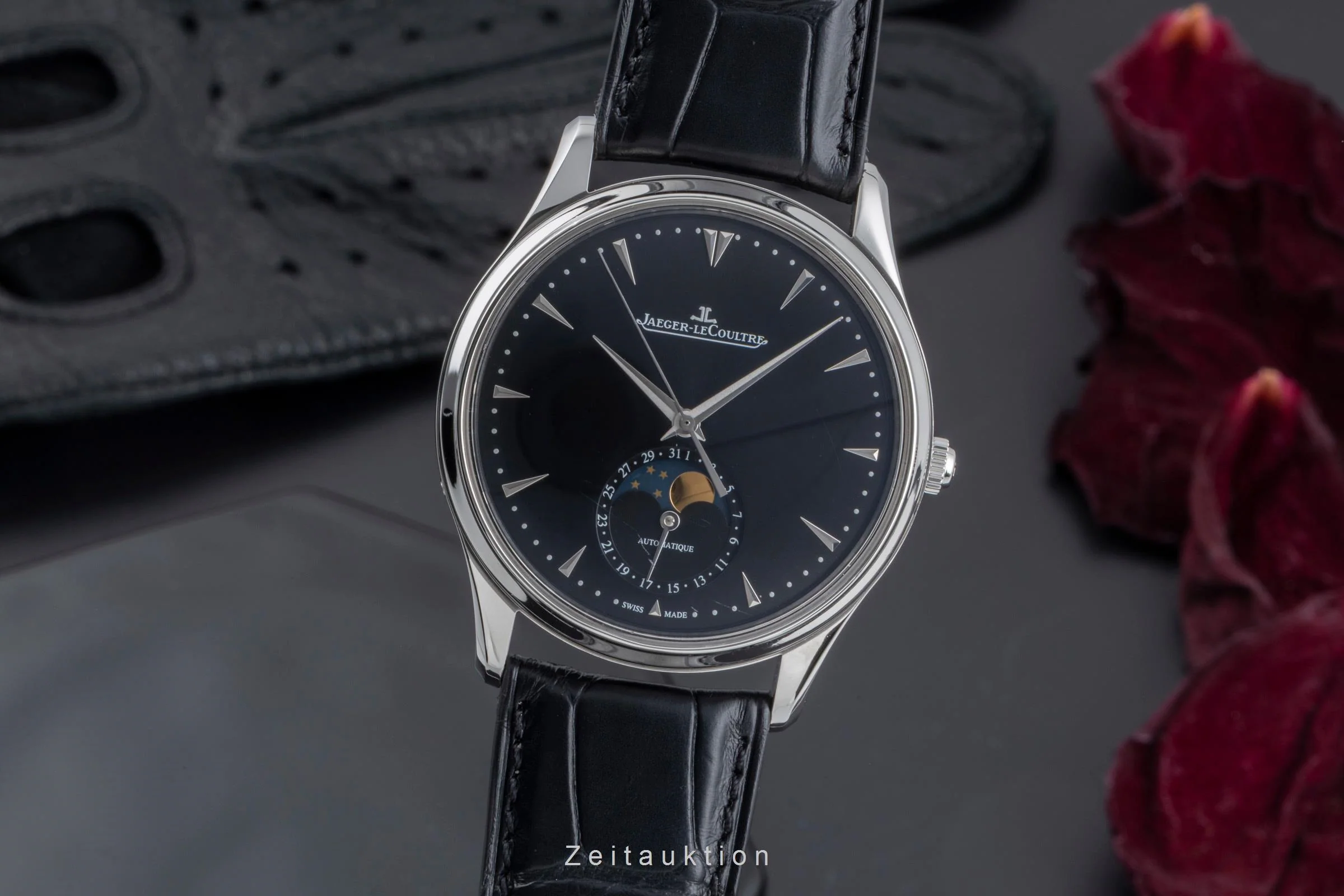 Jaeger LeCoultre Master Ultra Thin steel automatic men's watch Q1368470  176.8.64.S LP: 12500EUR  [2504529] - Image 2
