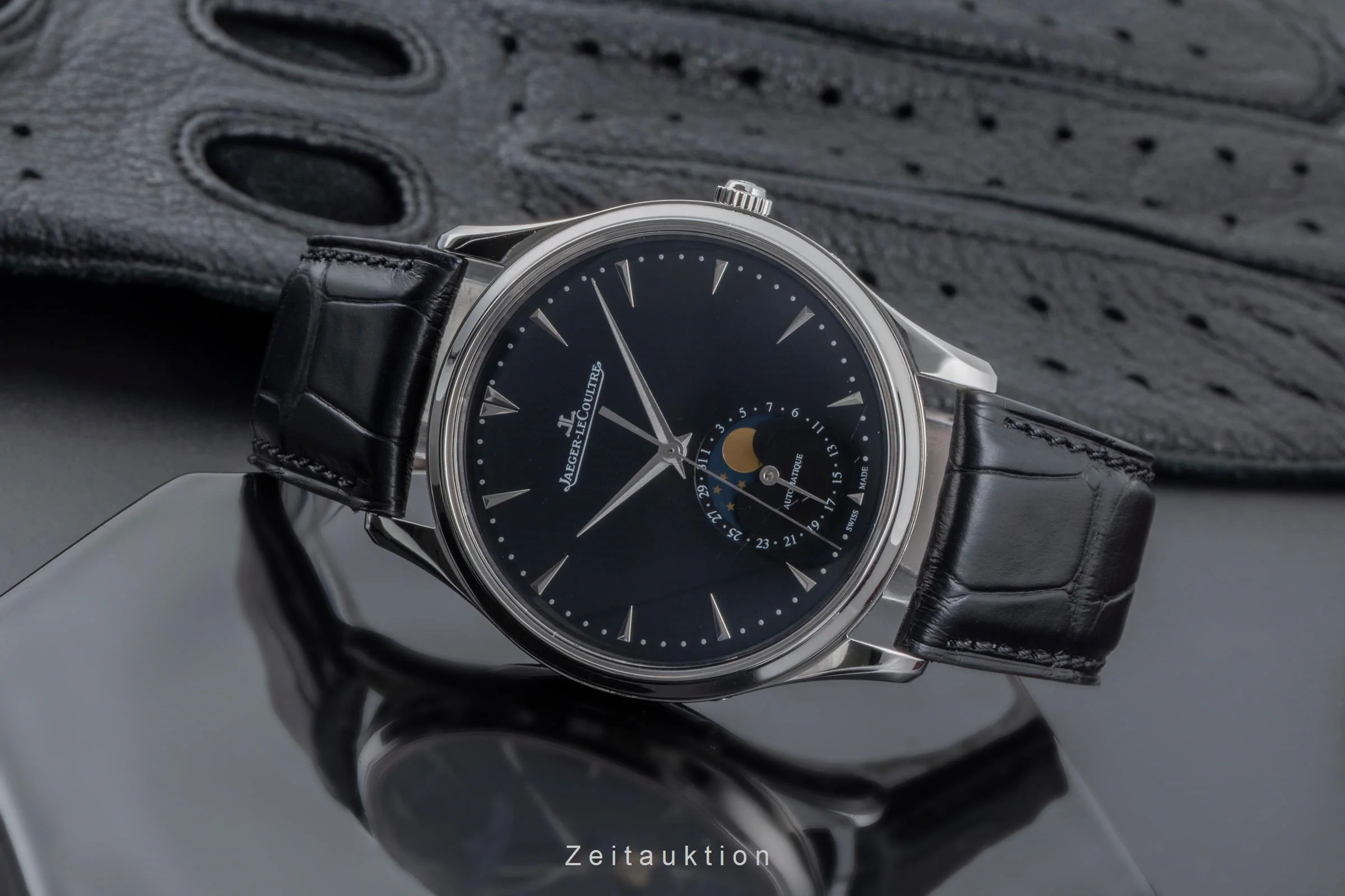 Jaeger LeCoultre Master Ultra Thin steel automatic men's watch Q1368470  176.8.64.S LP: 12500EUR  [2504529] - Image 3