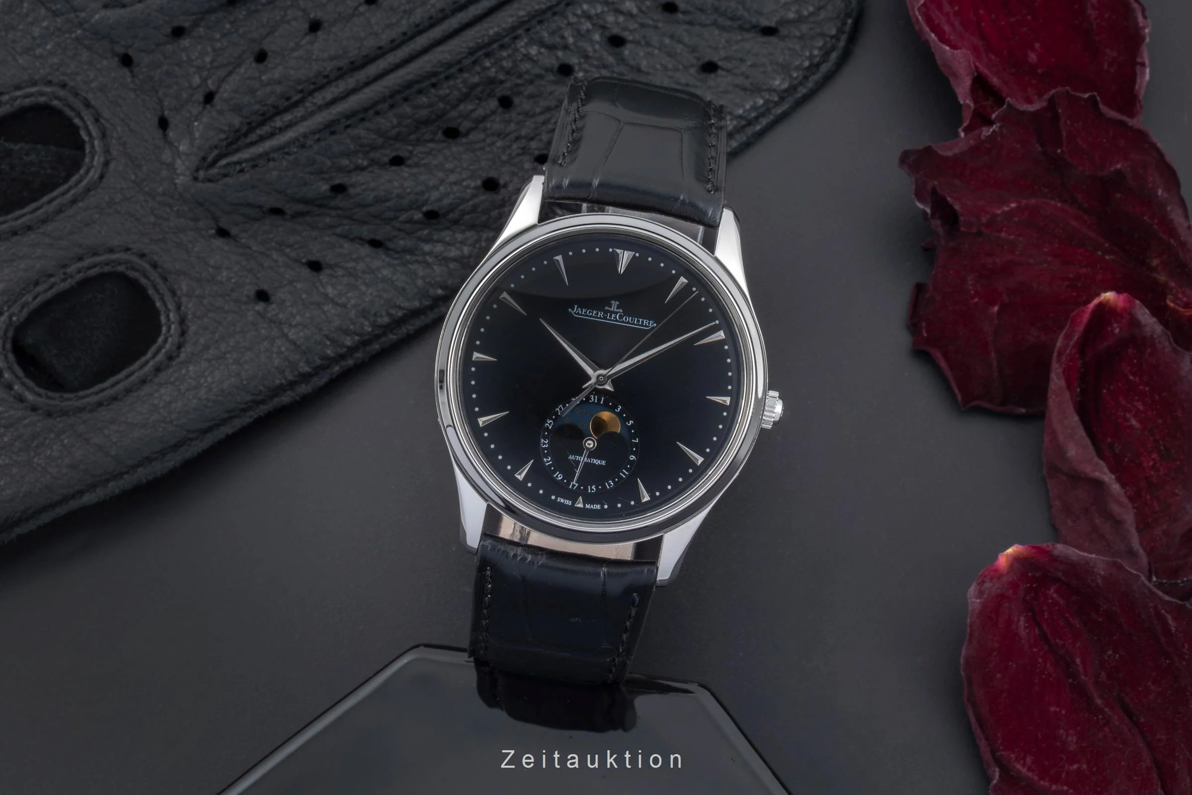 Jaeger LeCoultre Master Ultra Thin steel automatic men's watch Q1368470  176.8.64.S LP: 12500EUR  [2504529] - Image 4
