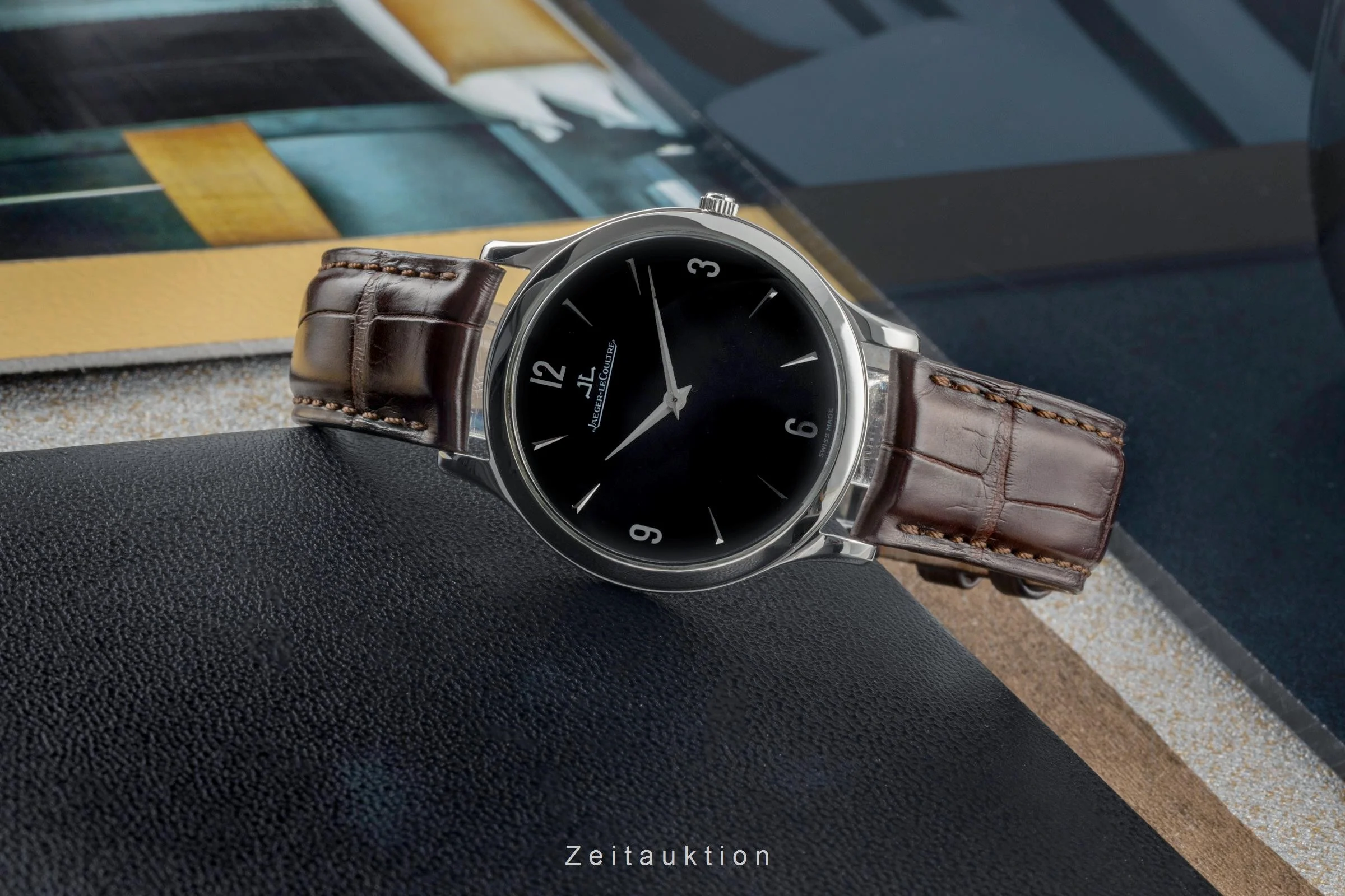 Jaeger LeCoultre Master Ultra Thin steel manual winding men's watch Q1458470, 145.8.79.S  [2401197] - Image 2
