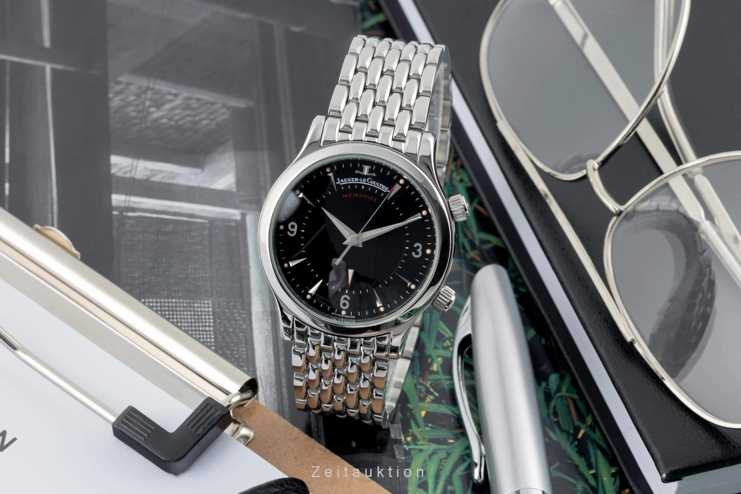 Jaeger LeCoultre Memovox steel manual winding men's watch 144.8.94.S  [2402853] - Image 3