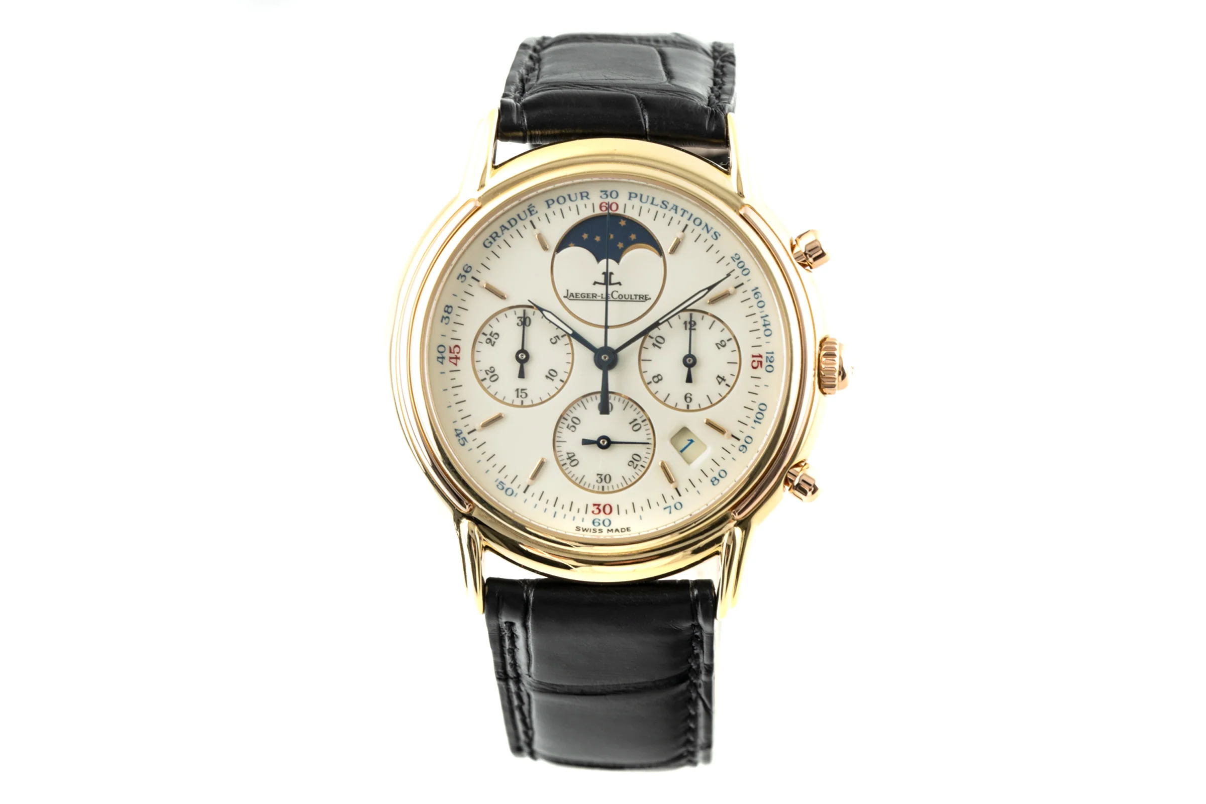 Jaeger LeCoultre Odysseus chronograph 18 ct gold quartz men's watch 165.7.3  [2110435] - Image 4