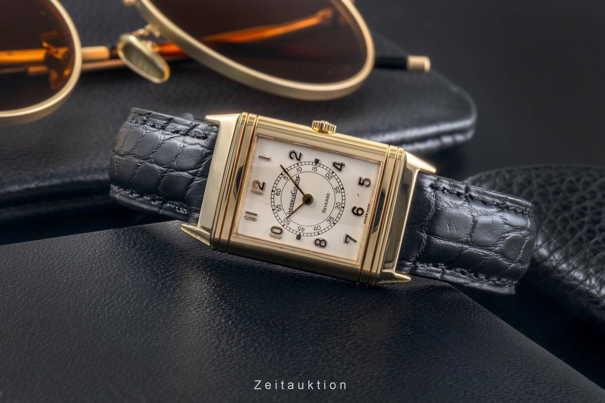 Jaeger LeCoultre Reverso 18 ct gold manual winding men's watch 6184.21  [2406683] - Image 2