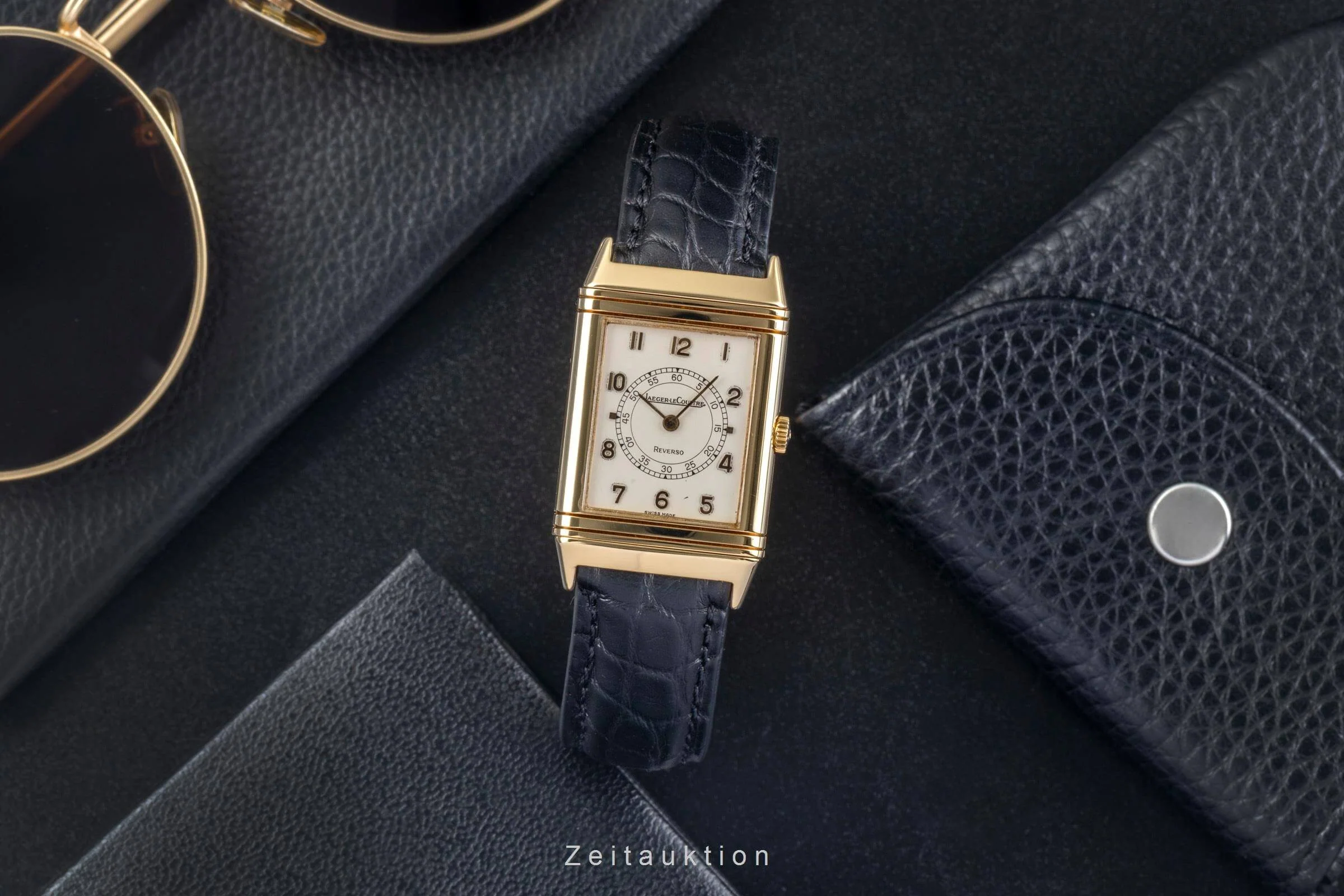 Jaeger LeCoultre Reverso 18 ct gold manual winding men's watch 6184.21  [2406683] - Image 3