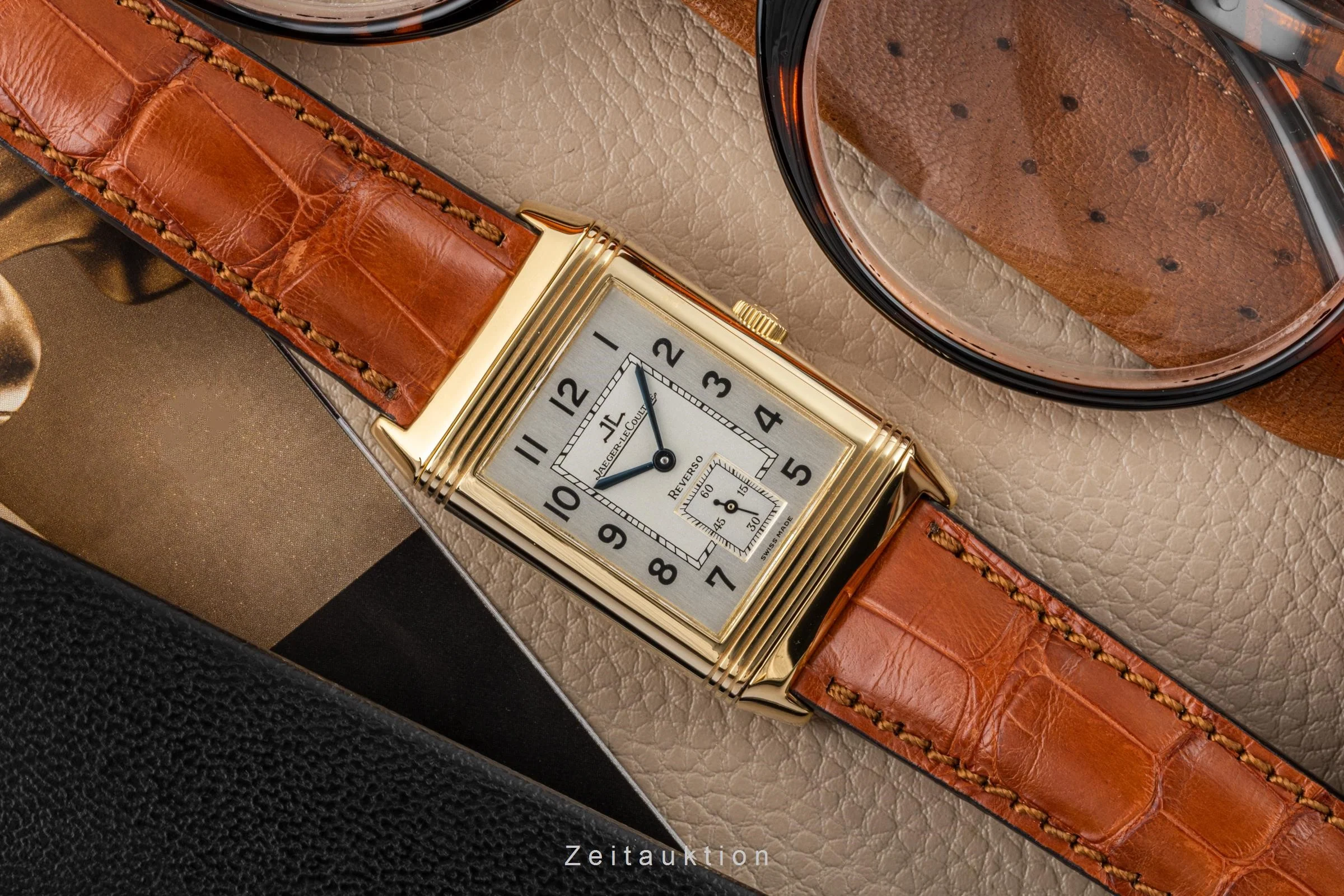 Jaeger LeCoultre Reverso 18 ct gold manual winding men's watch QA270102, 270.1.62 LP: 18700EUR  [2305451] - Image 2
