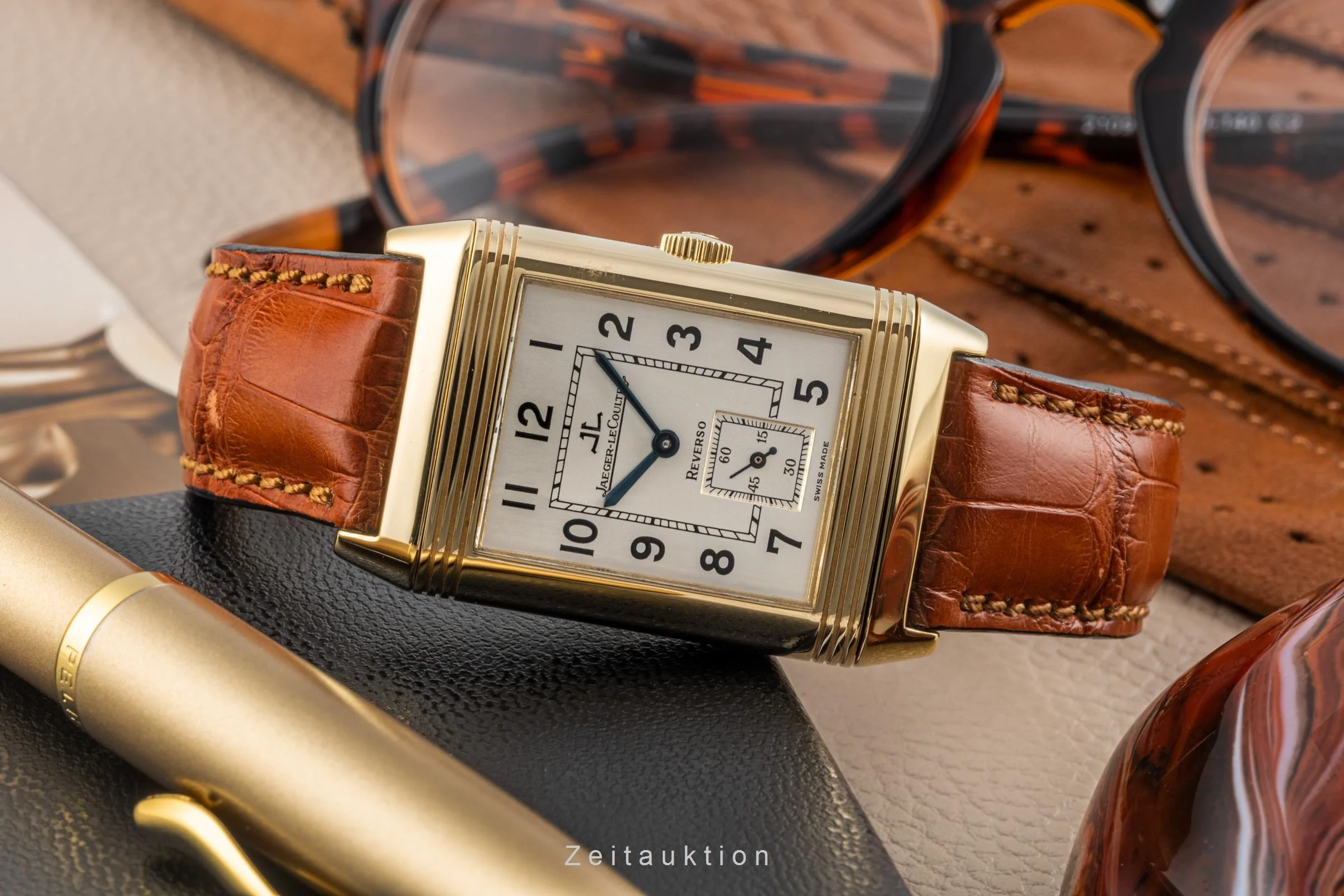 Jaeger LeCoultre Reverso 18 ct gold manual winding men's watch QA270102, 270.1.62 LP: 18700EUR  [2305451] - Image 3