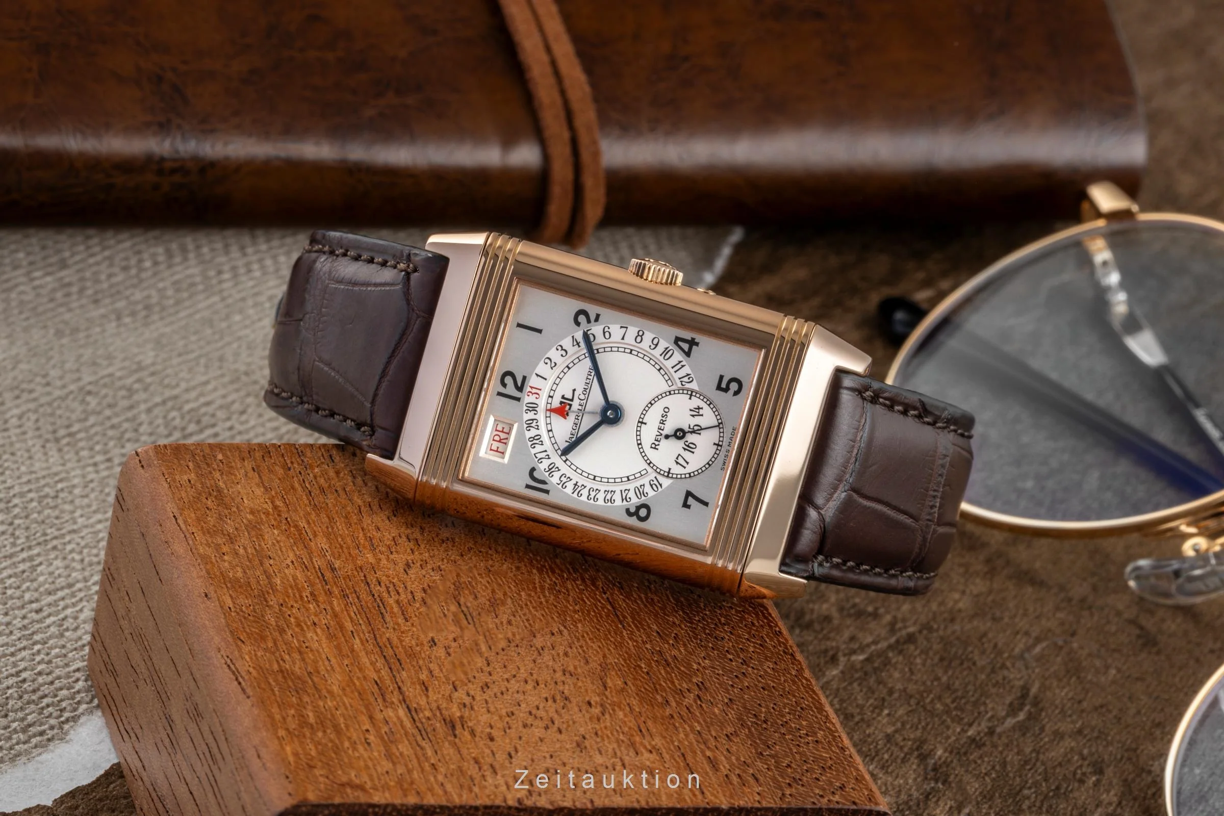 Jaeger LeCoultre Reverso 18 ct red gold manual winding men's watch 270.2.36 Q273242A  [2406120] - Image 3