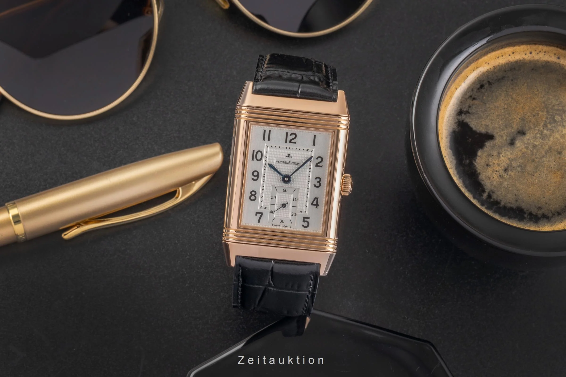 Jaeger LeCoultre Reverso 18 ct red gold manual winding men's watch Q3732420  273.2.04 LP: 37500EUR  [2502852] - Image 4