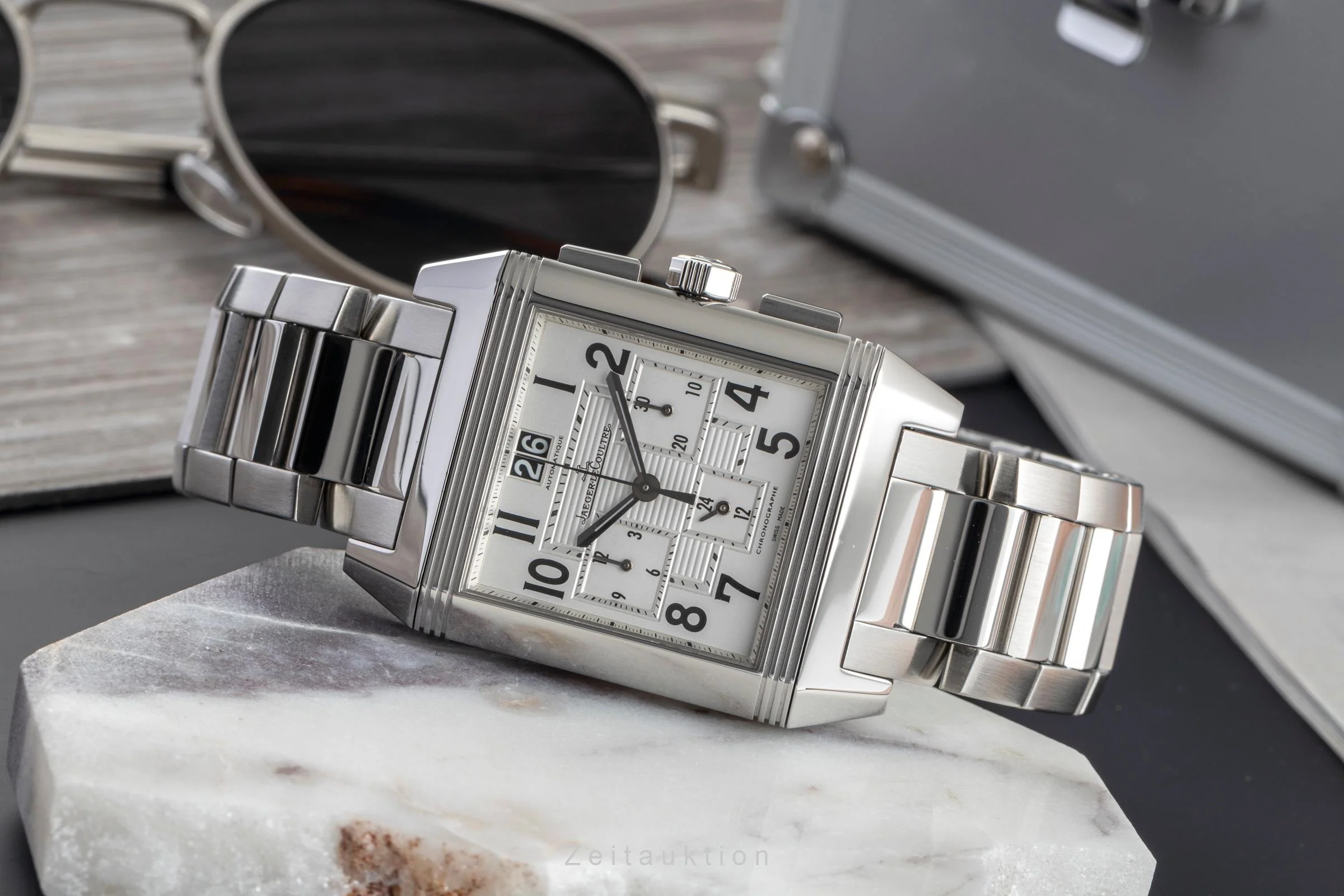 Jaeger LeCoultre Reverso chronograph steel automatic men's watch Q7018120  230.8.45  [2502635] - Image 3
