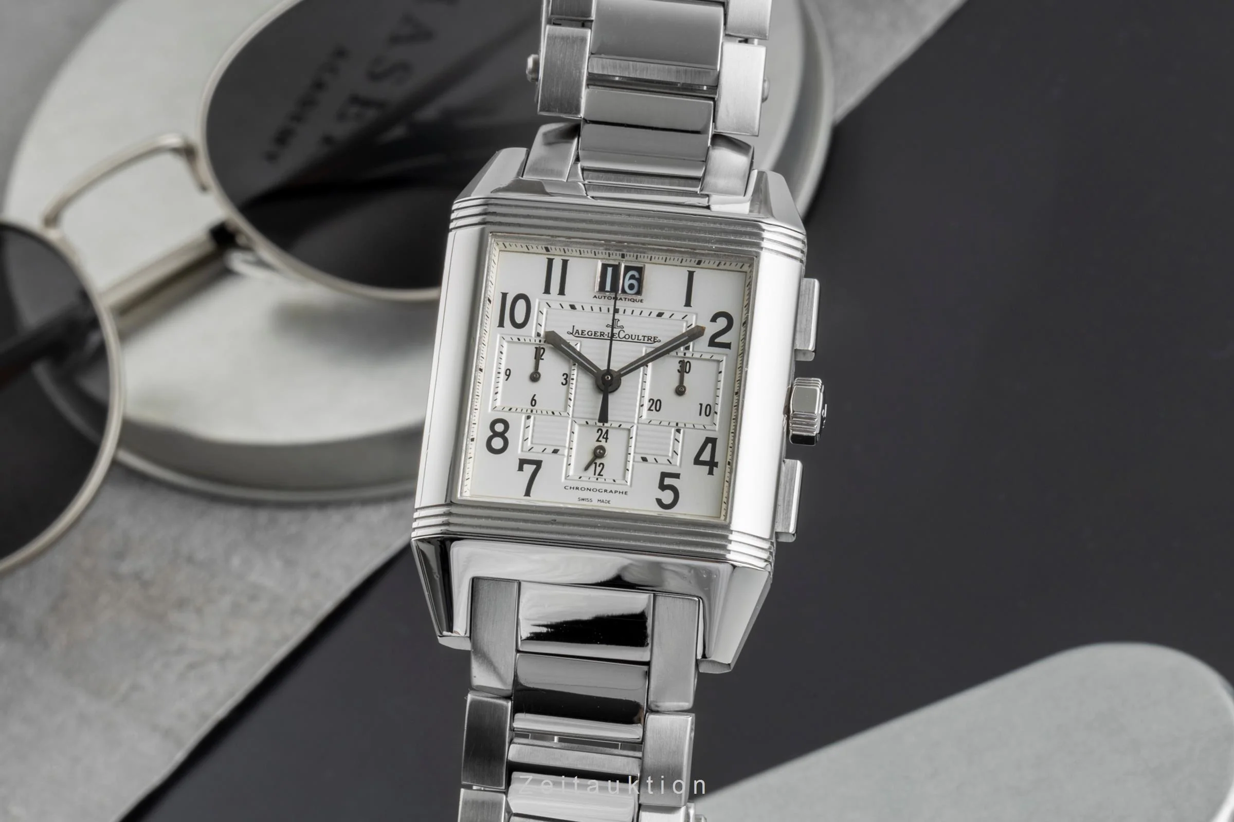 Jaeger LeCoultre Reverso chronograph steel automatic men's watch Q7018120 , 230.8.45  [2503755] - Image 2
