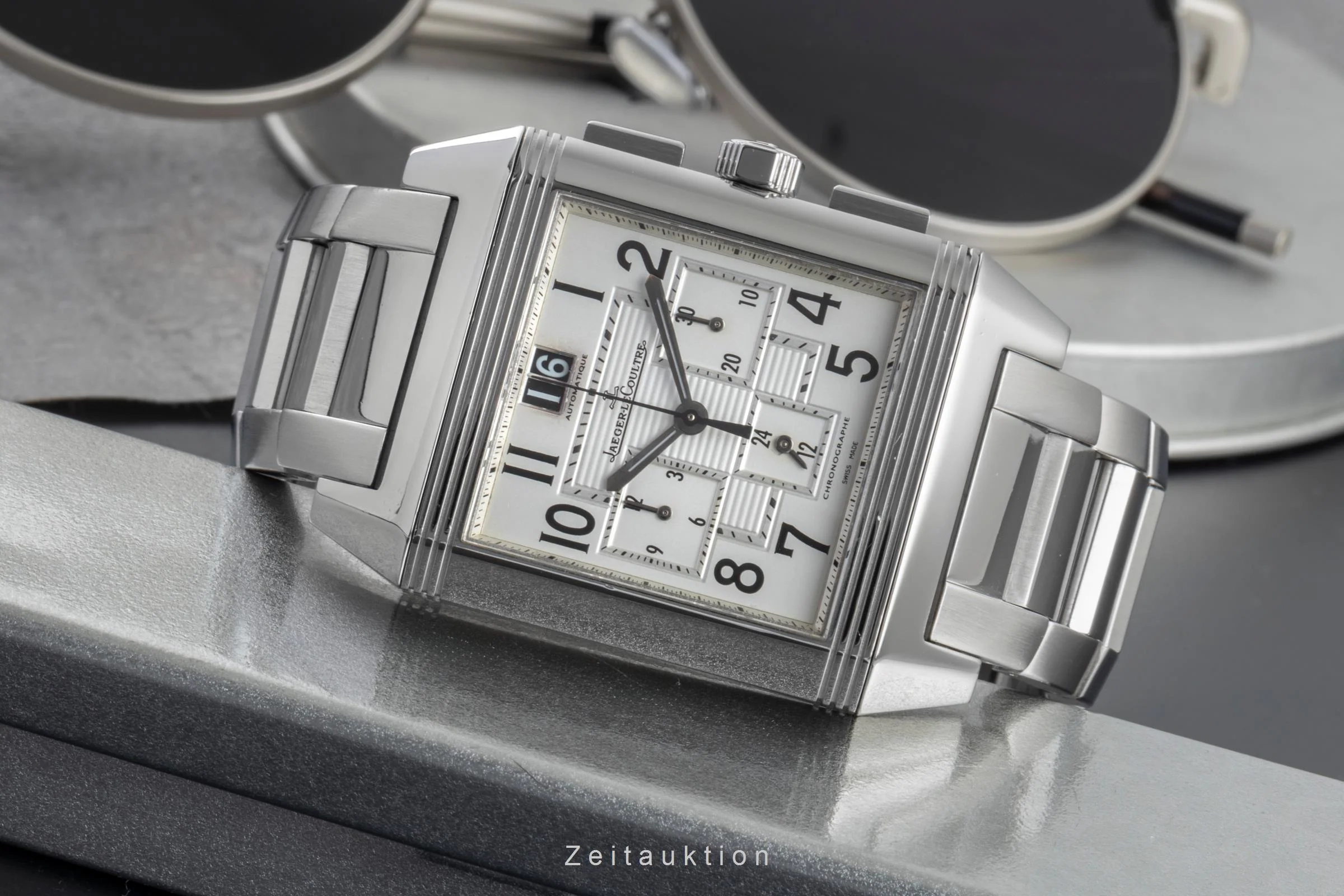 Jaeger LeCoultre Reverso chronograph steel automatic men's watch Q7018120 , 230.8.45  [2503755] - Image 3