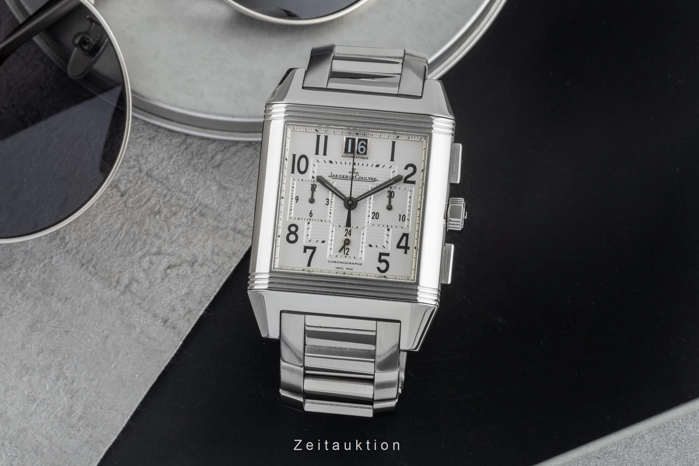 Jaeger LeCoultre Reverso chronograph steel automatic men's watch Q7018120 , 230.8.45  [2503755] - Image 4