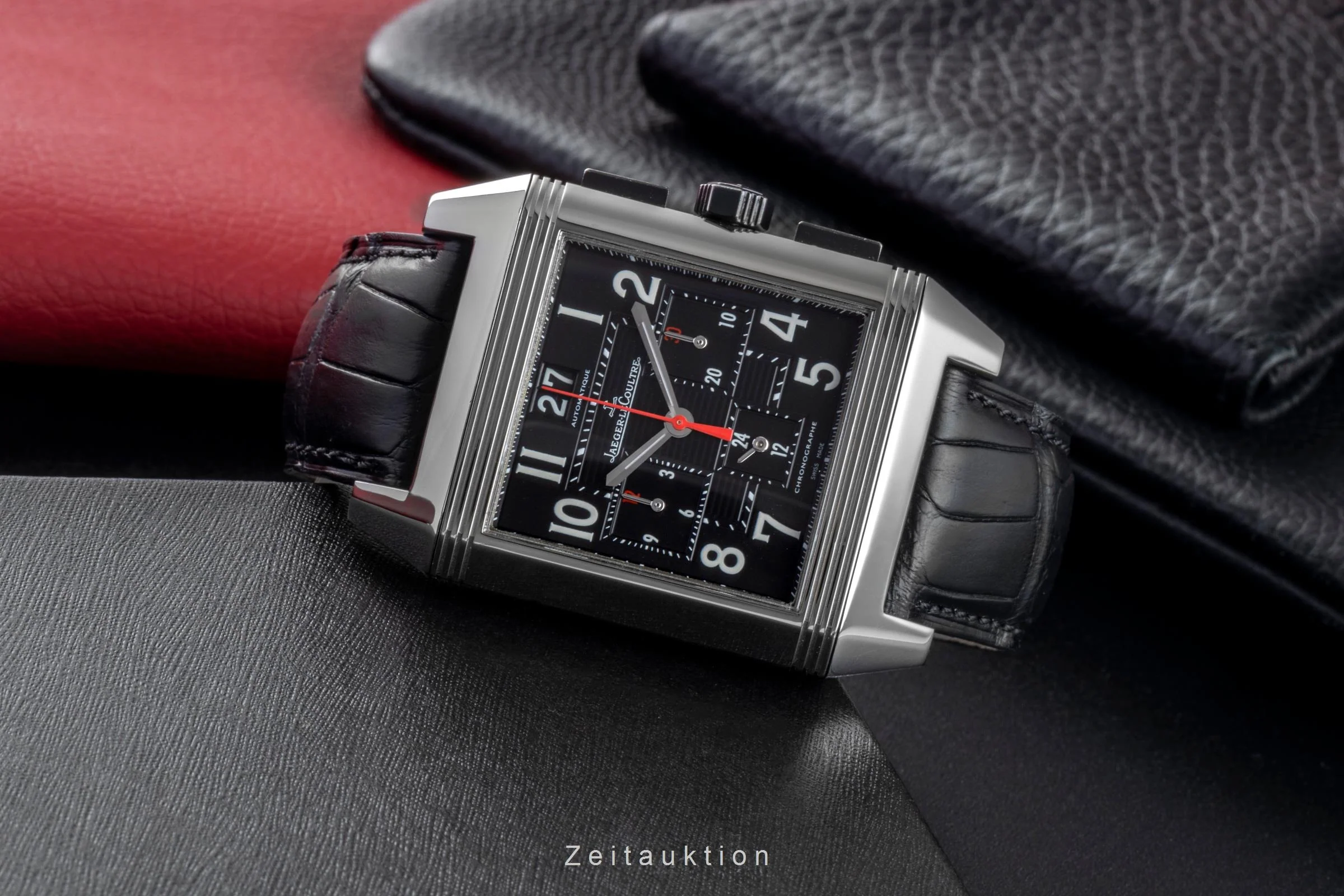 Jaeger LeCoultre Reverso chronograph steel automatic men's watch Q701868P / 230.8.45  [2506581] - Image 3