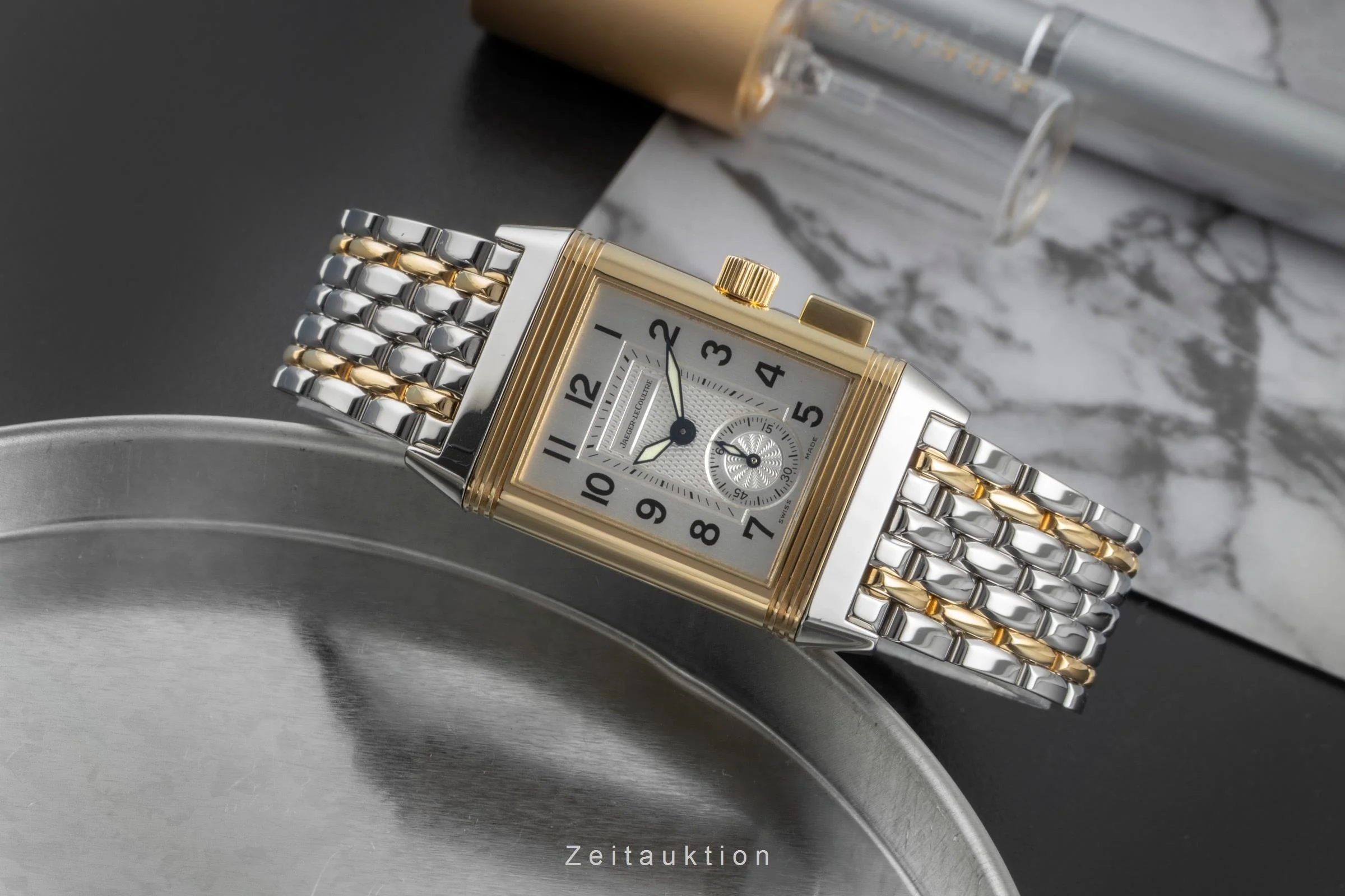 Jaeger LeCoultre Reverso steel / gold manual winding women's watch Q2555170 , 255.5.82  [2507001] - Image 3