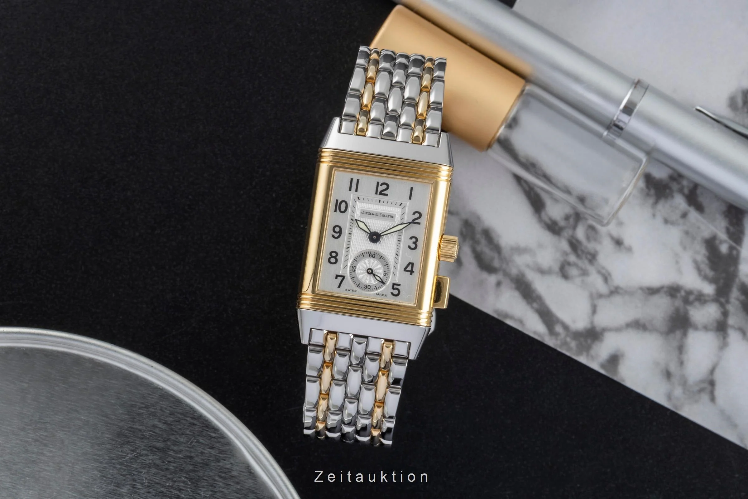 Jaeger LeCoultre Reverso steel / gold manual winding women's watch Q2555170 , 255.5.82  [2507001] - Image 4