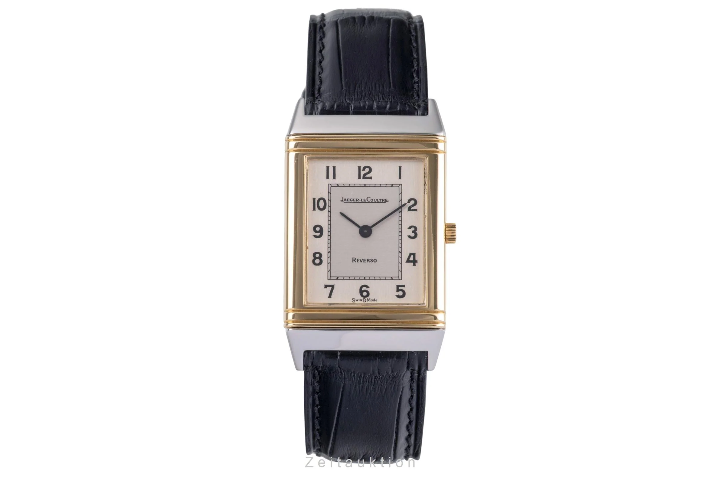 Jaeger LeCoultre Reverso steel / gold quartz men's watch 140.105.5  [2504479] - Image 5