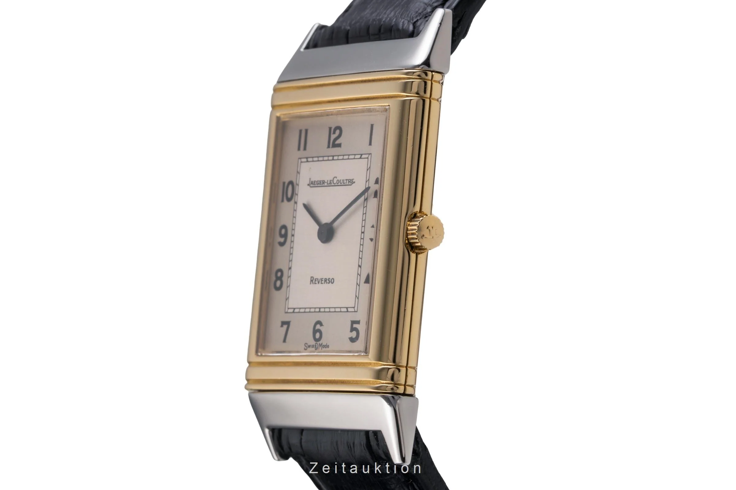 Jaeger LeCoultre Reverso steel / gold quartz men's watch 140.105.5  [2504479] - Image 7