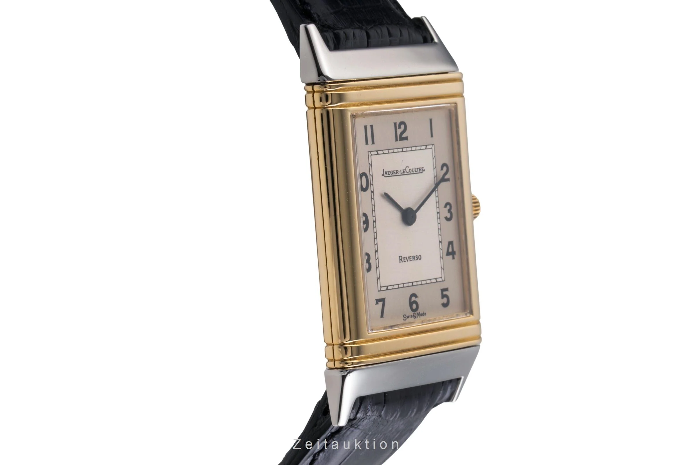 Jaeger LeCoultre Reverso steel / gold quartz men's watch 140.105.5  [2504479] - Image 8