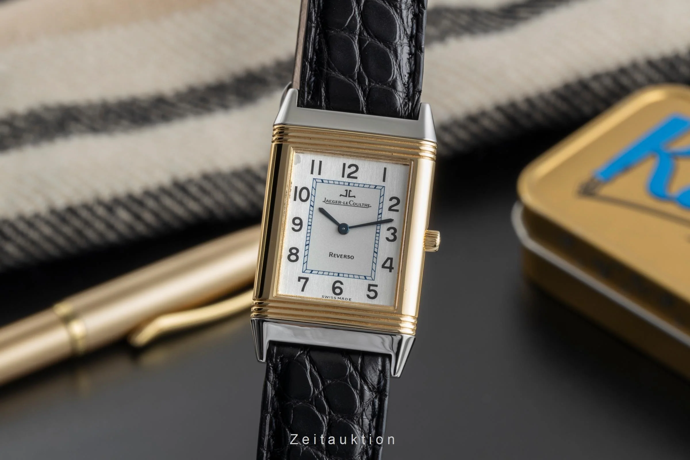Jaeger LeCoultre Reverso steel / gold quartz men's watch Q2515420 , 250.5.08 LP: 7500EUR  [2505590] - Image 2