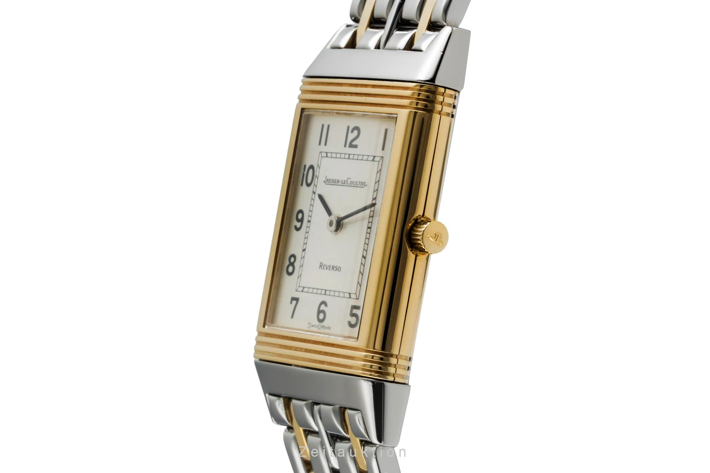 Jaeger LeCoultre Reverso steel / gold quartz women's watch 140.252.5  [2507014] - Image 7