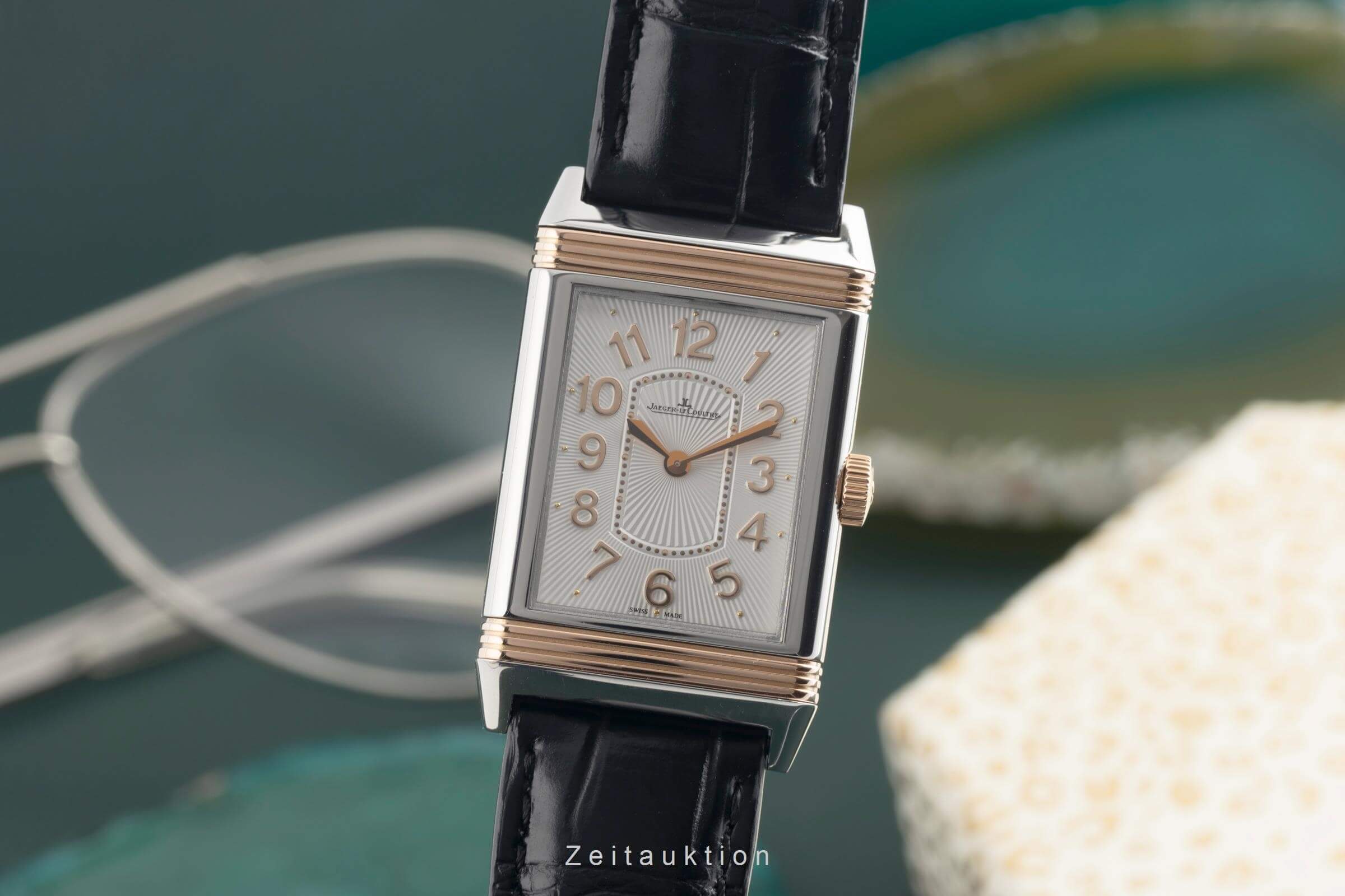 Jaeger LeCoultre Reverso steel / gold quartz women's watch Q3204422, 268.D.47  [2501778] - Image 2