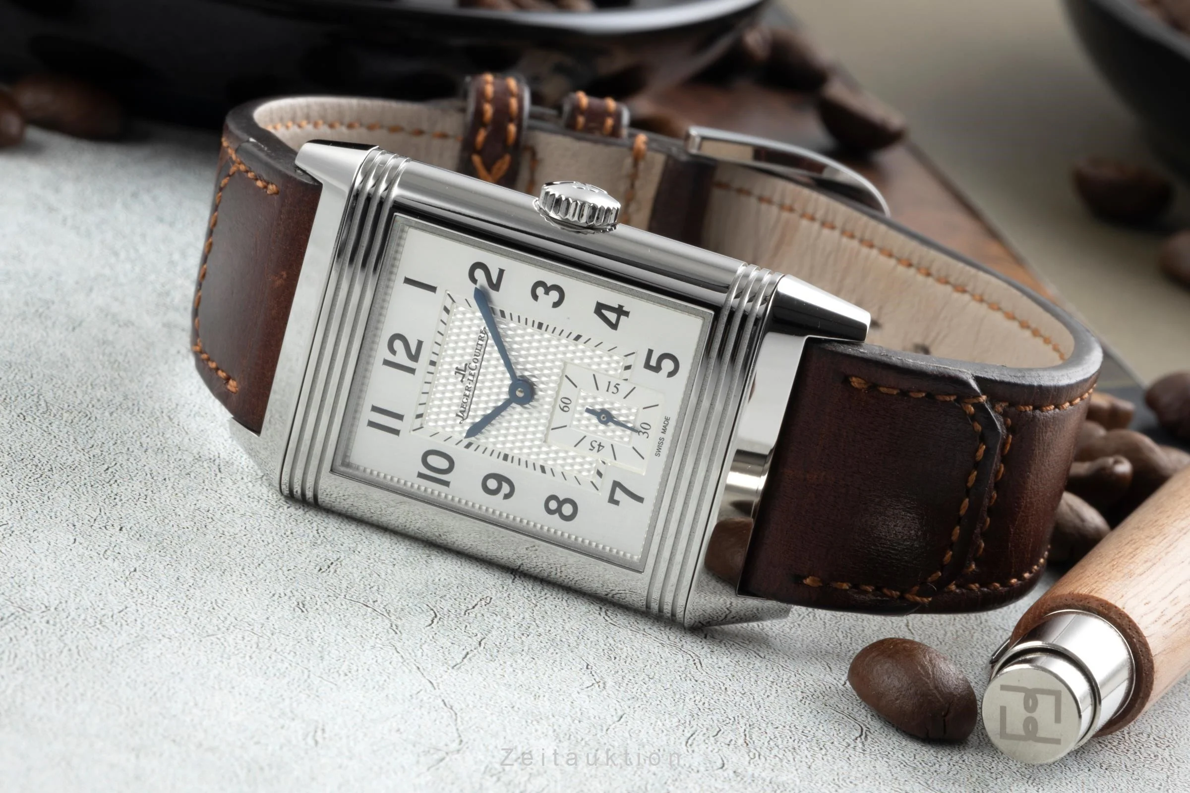 Jaeger LeCoultre Reverso steel manual winding men's watch Q3858522, 214.8.62 LP: 11400EUR  [2400682] - Image 2