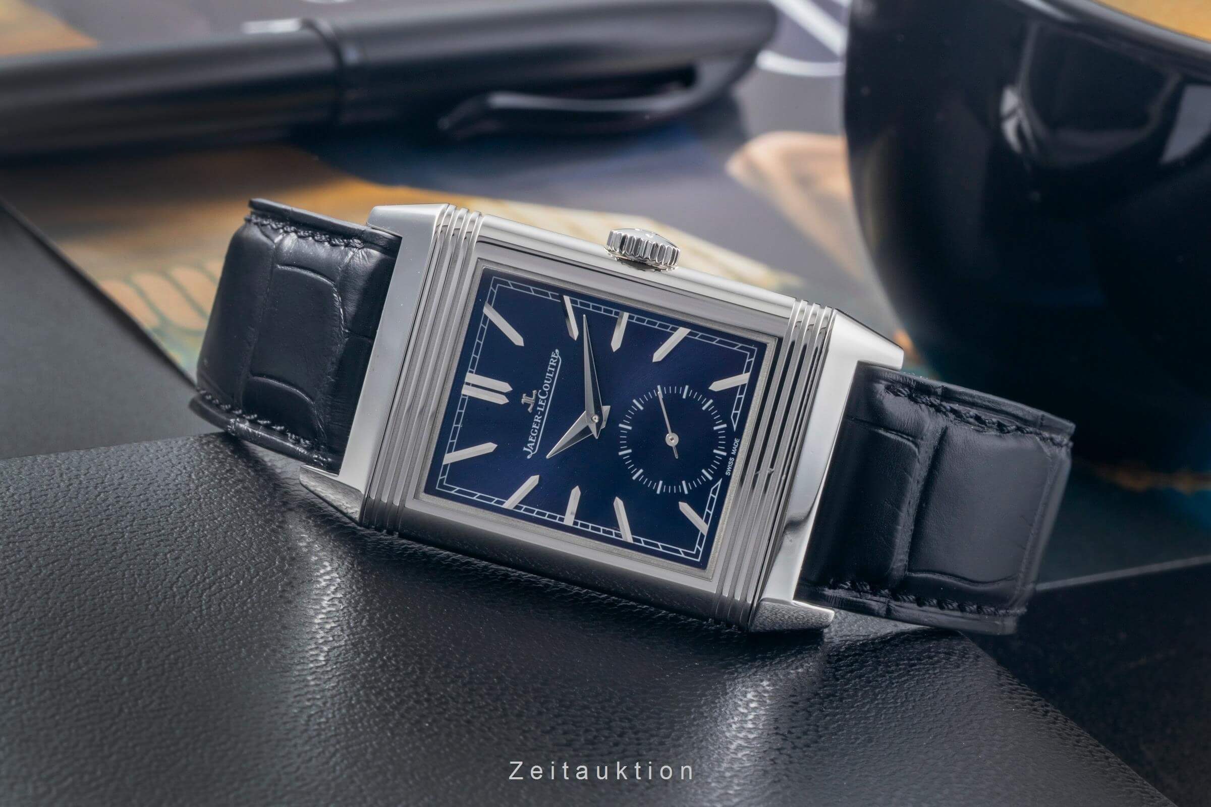 Jaeger LeCoultre Reverso steel manual winding men's watch Q3978480  214.8.62 LP: 11400EUR  [2405483] - Image 2