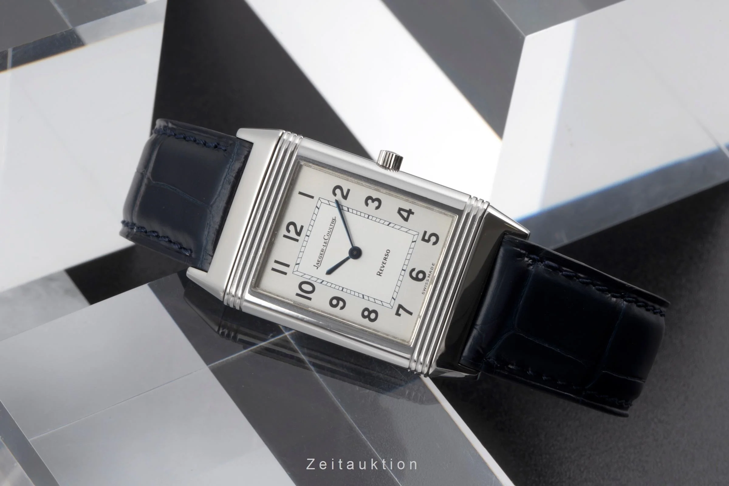 Jaeger LeCoultre Reverso steel quartz men's watch Q2518420, 250.8.08  [2503588] - Image 3
