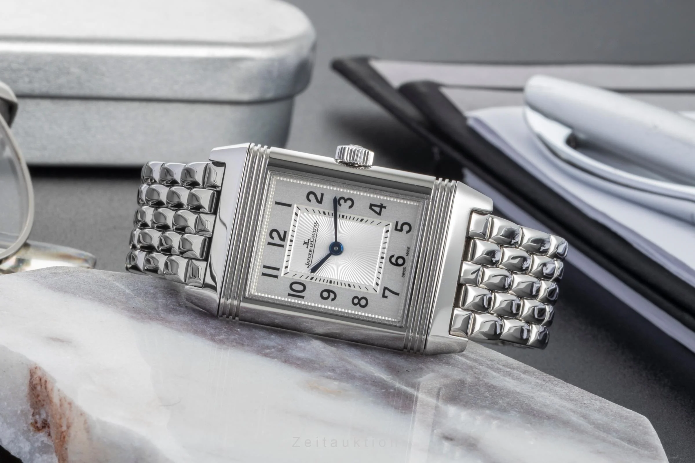 Jaeger LeCoultre Reverso steel quartz women's watch Q2618130  ,211.8.47  [2600240] - Image 3