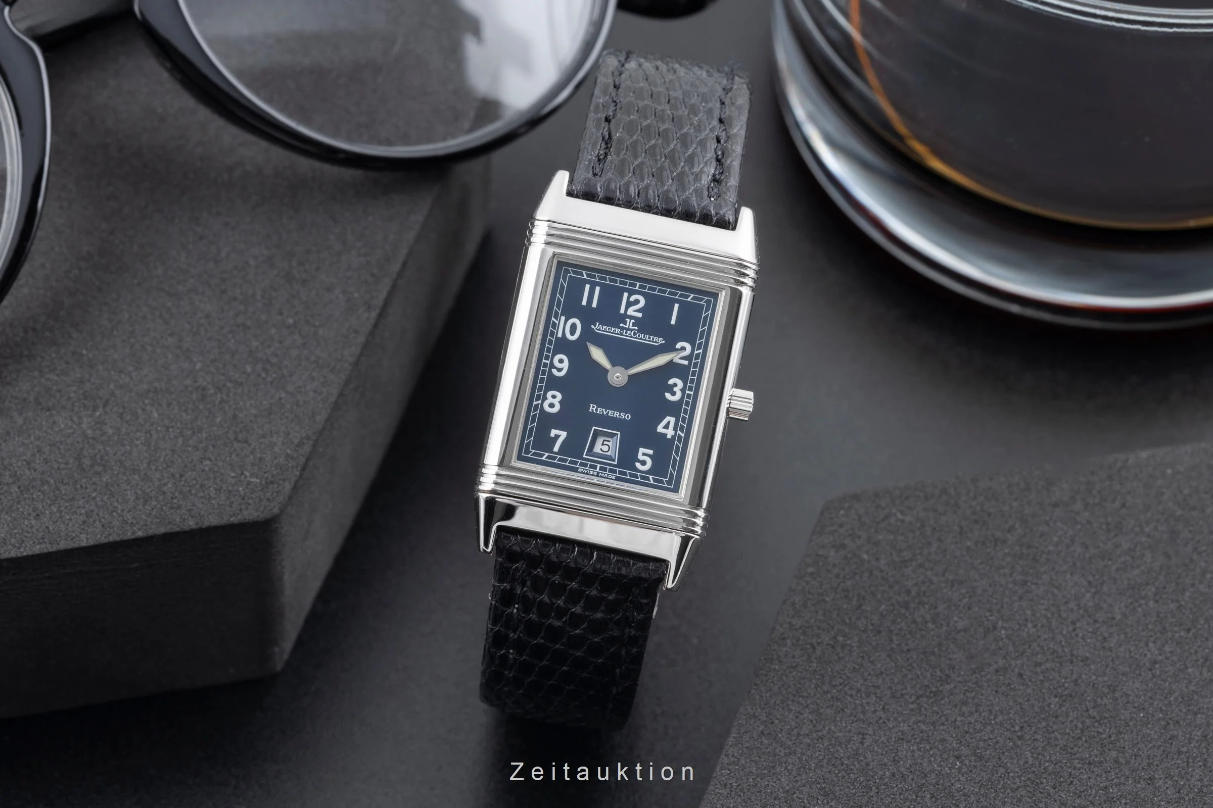 Jaeger LeCoultre Reverso steel quartz women's watch QA251804 / 250.8.10  [2506438] - Image 4