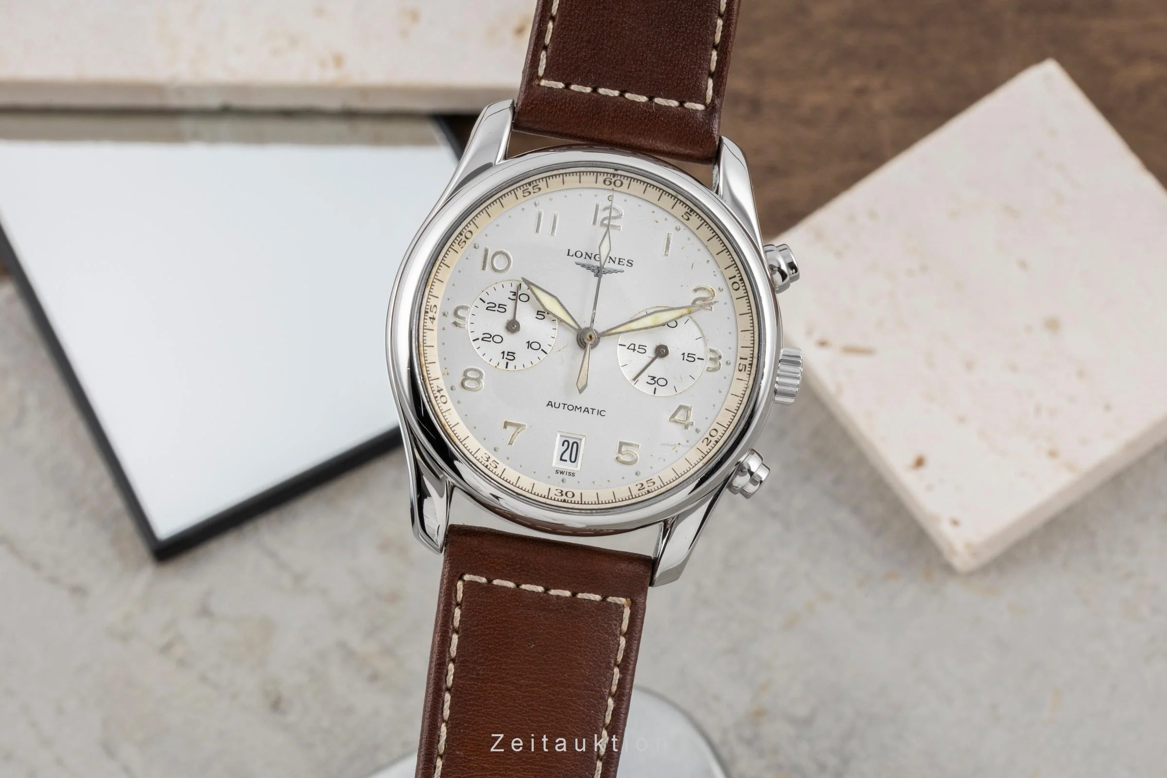 Longines Avigation chronograph steel automatic men's watch L2.620.4  [2505284] - Image 2