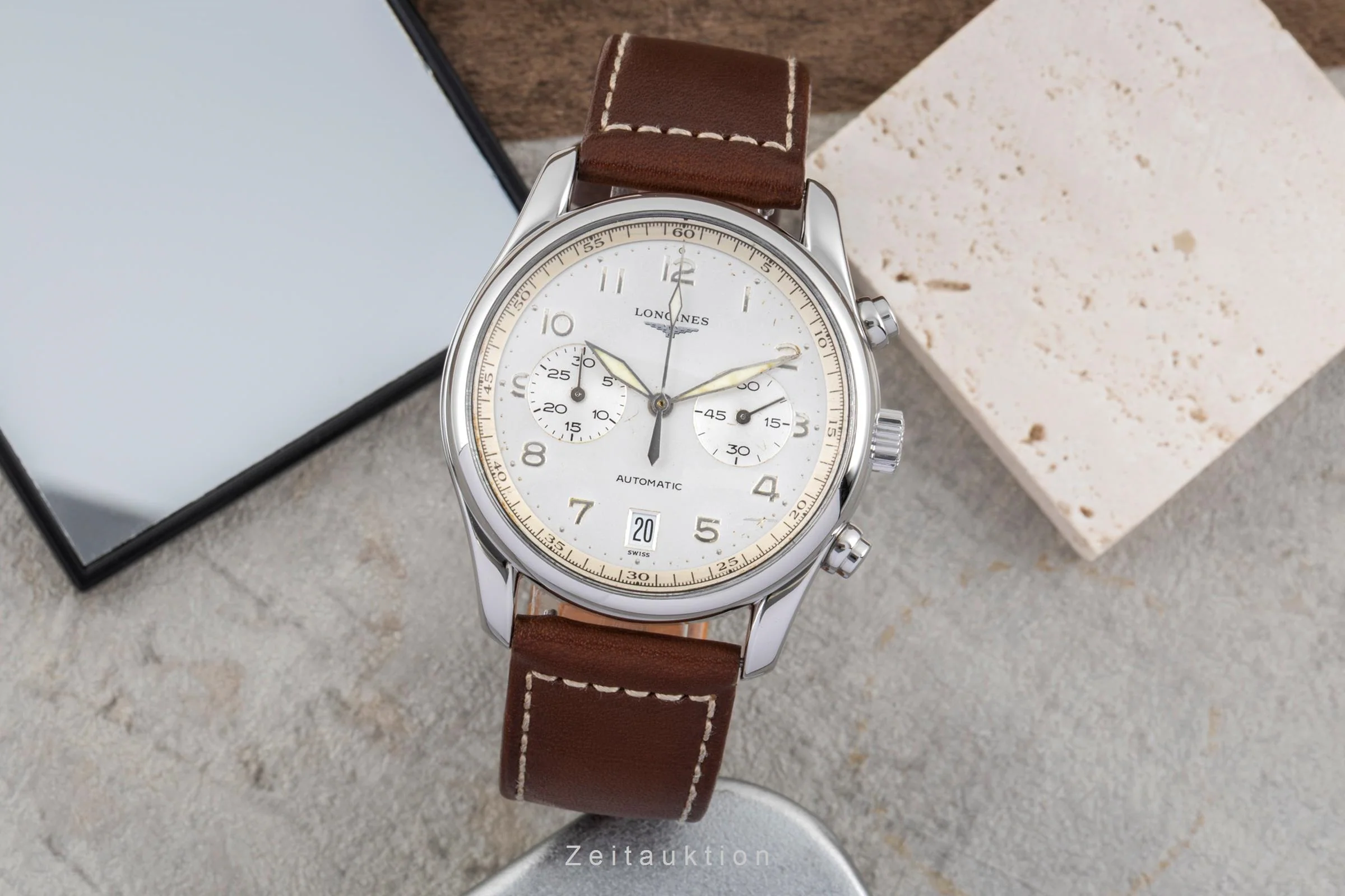 Longines Avigation chronograph steel automatic men's watch L2.620.4  [2505284] - Image 4