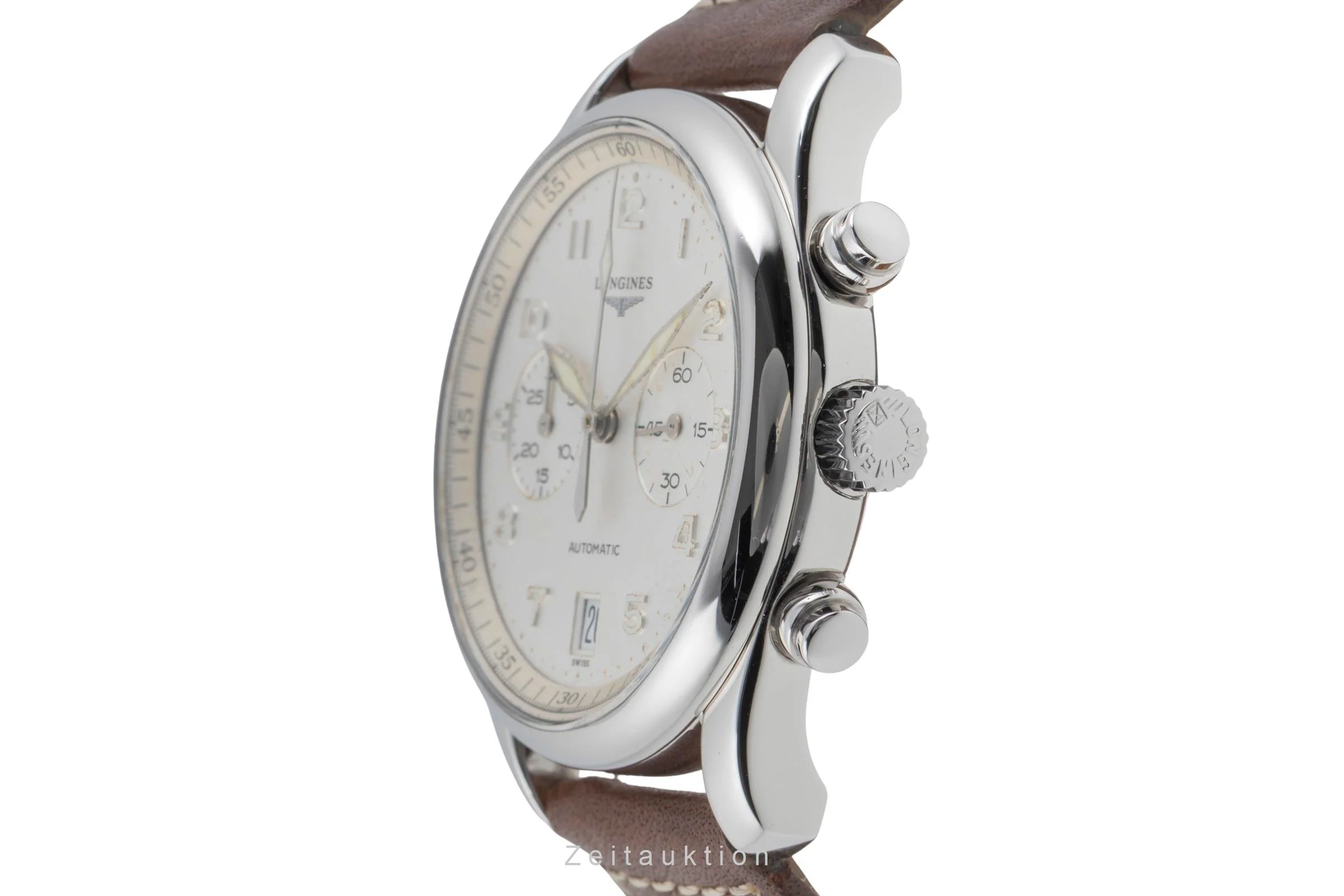 Longines Avigation chronograph steel automatic men's watch L2.620.4  [2505284] - Image 7